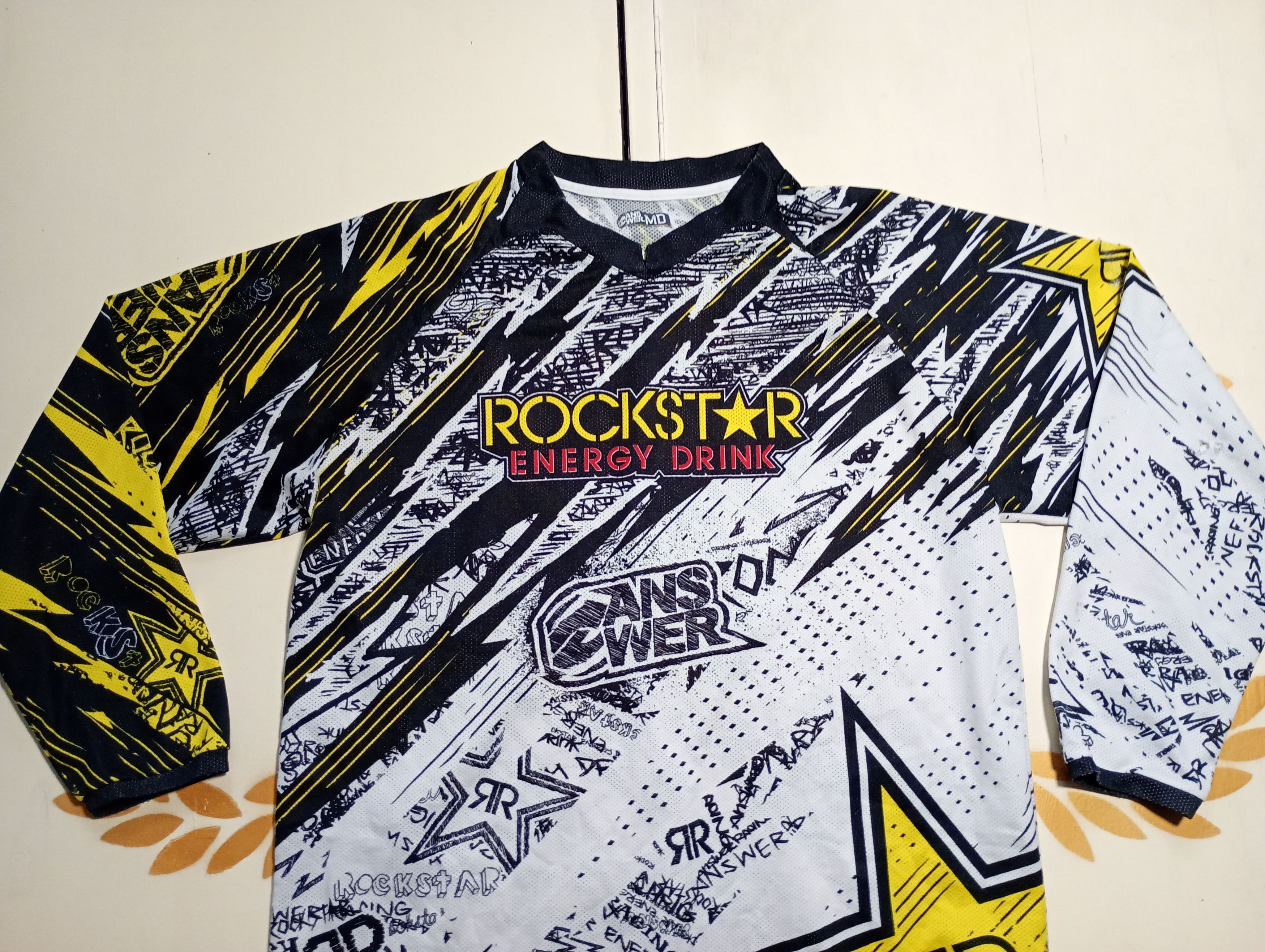 Vintage Answer Racing x Rockstar Motocross Jersey Y2k Size US M / EU 48-50 / 2 - 3 Thumbnail