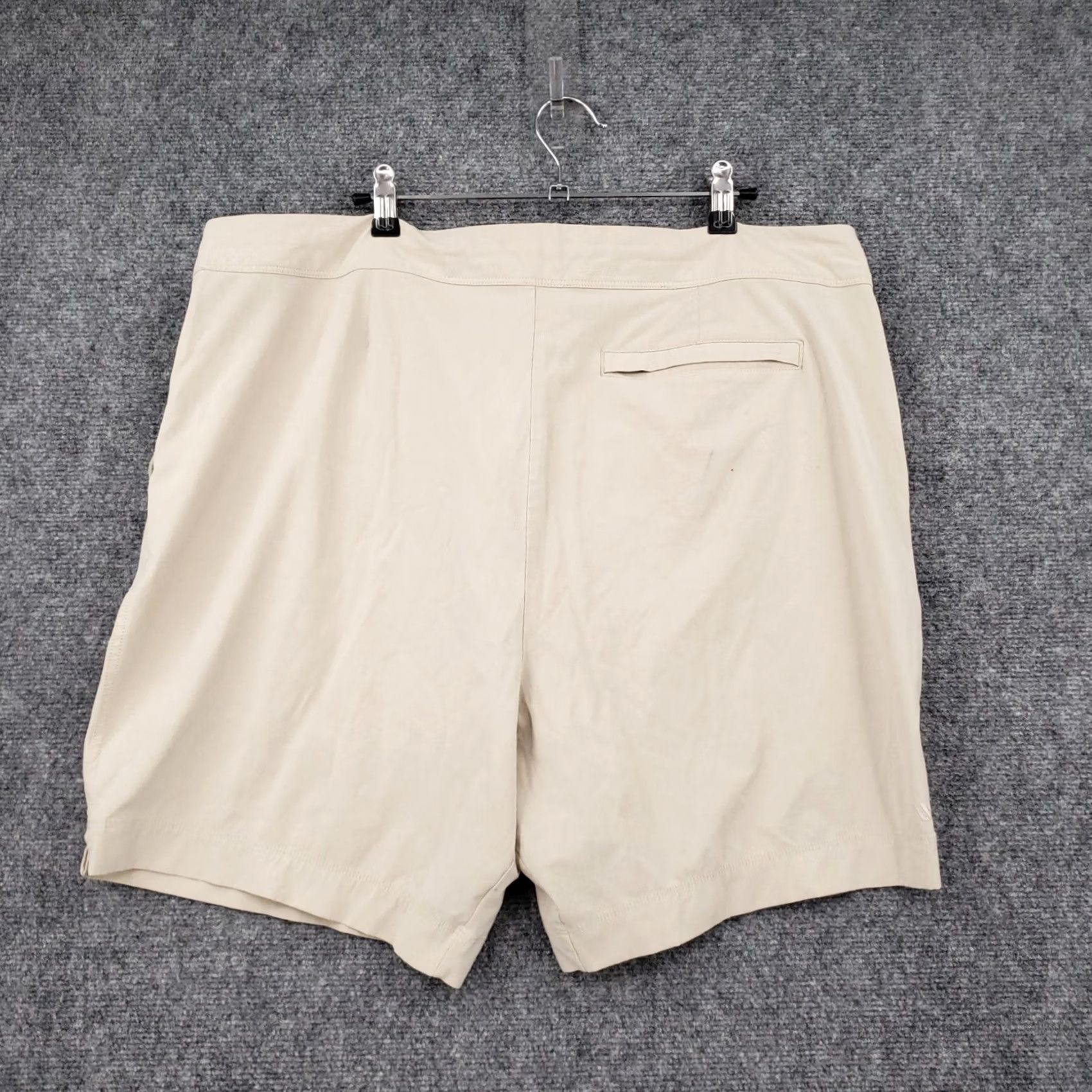 Vintage VRST Shorts Mens 40 Beige Chino Bermuda Drawstring Flat Front Stretch Preppy Size US 40 / EU 56 - 3 Thumbnail