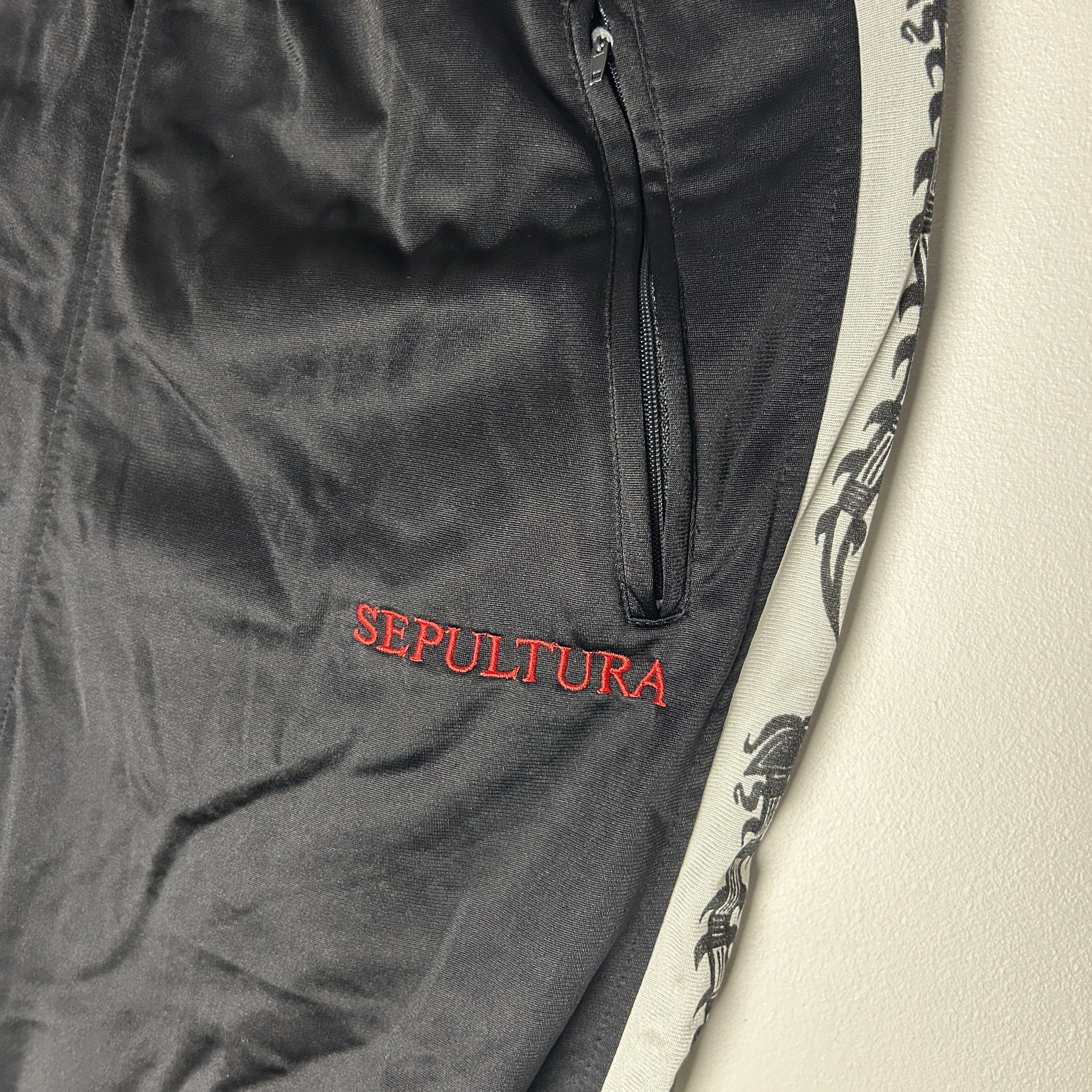Band Tees Vintage Sepultura Blue Grape 90’s Track Pants Size US 34 / EU 50 - 3 Thumbnail