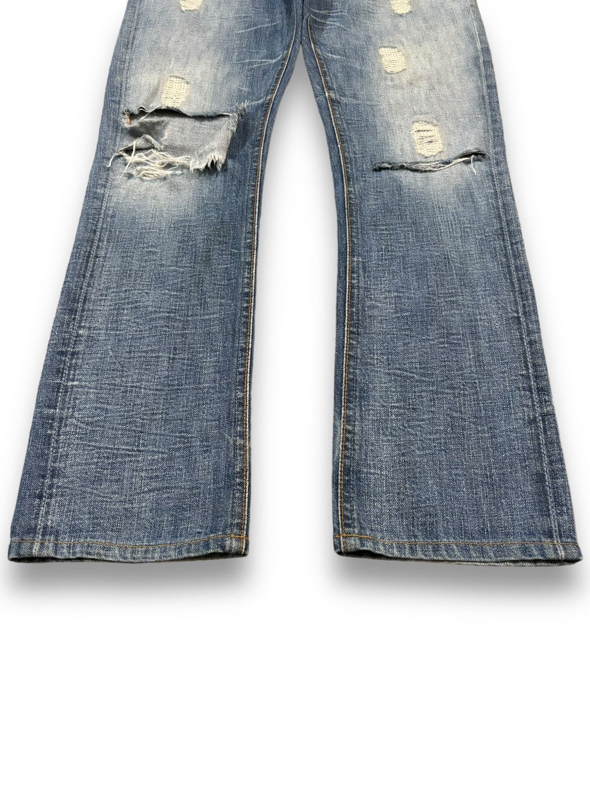 Nudie Jeans Vintage Nudie Whiskers Blue Washed Distressed Grunge Jeans Size US 29 - 7 Thumbnail
