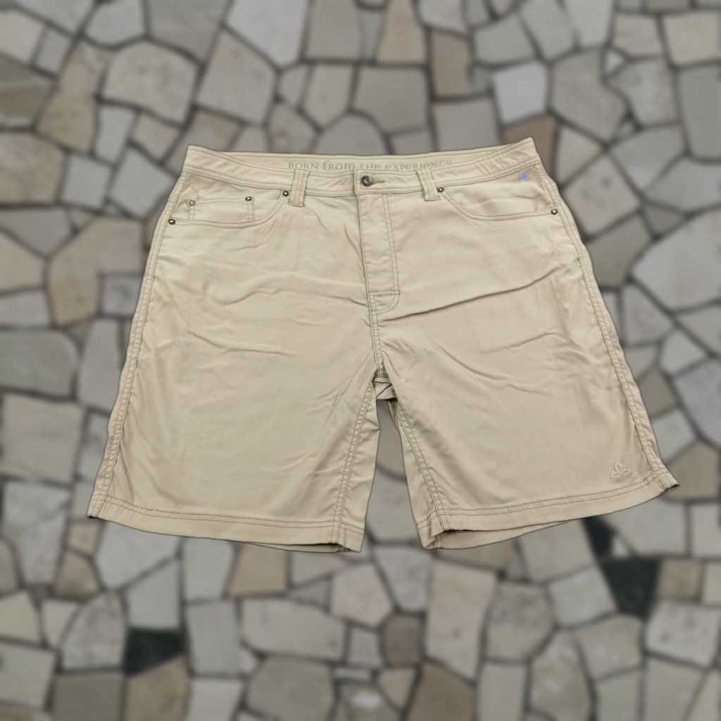 Prana Prana Shorts Mens 40 Khaki Beige Tan Brion 9" Inseam Performance Chino Hiking Size US 40 / EU 56 - 1 Thumbnail