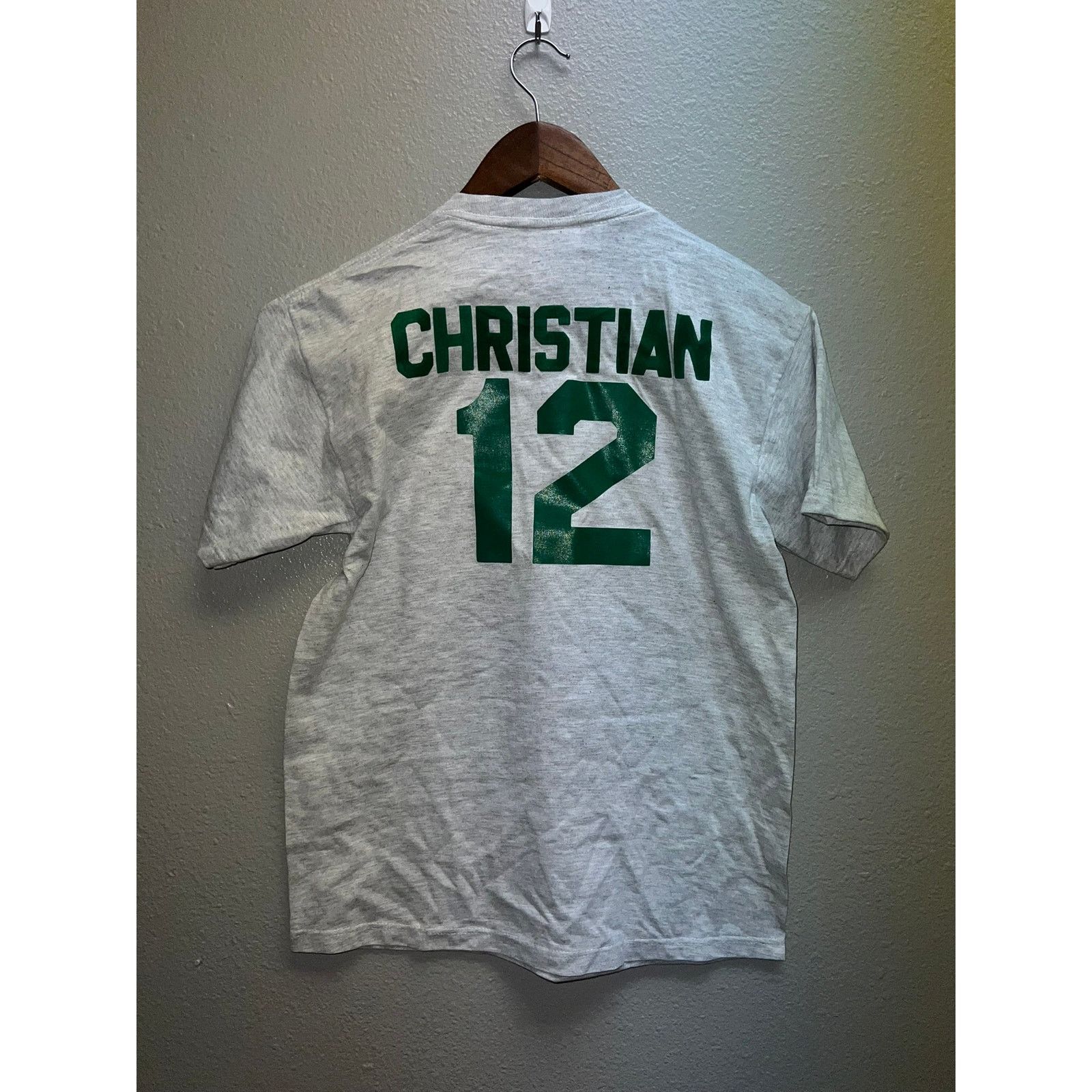 Jerzees Youth Panthers Shirt Christian #12 Gray Graphic kid's Large Size L / US 10 / IT 46 - 4 Thumbnail
