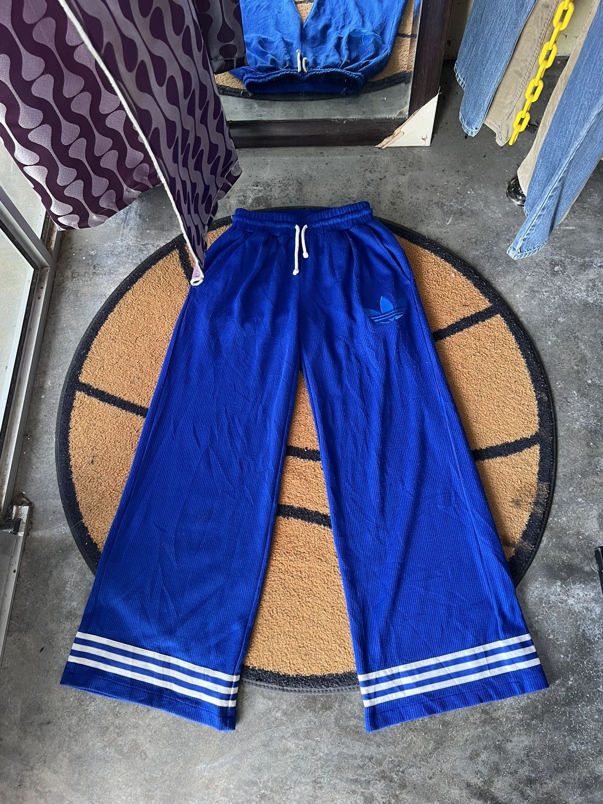 Adidas 🔥Adidas Originals Trefoil Wide Leg Knit Sweatpant Size US 26 / EU 42 - 1 Thumbnail