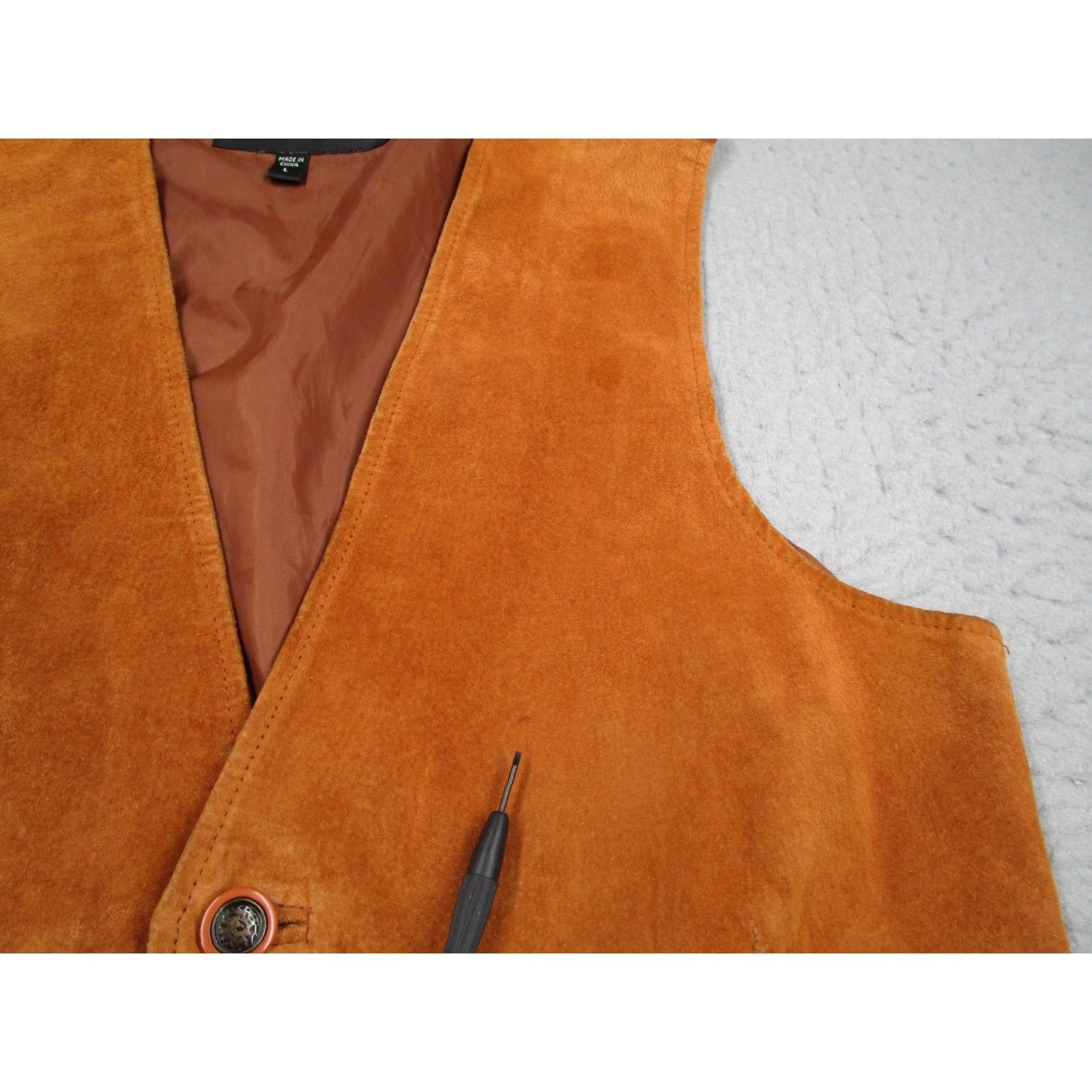 Vintage VINTAGE Wilsons Vest Mens Large Brown Suede Leather Western Button Front Belted Y2K Size US L / EU 52-54 / 3 - 5 Thumbnail