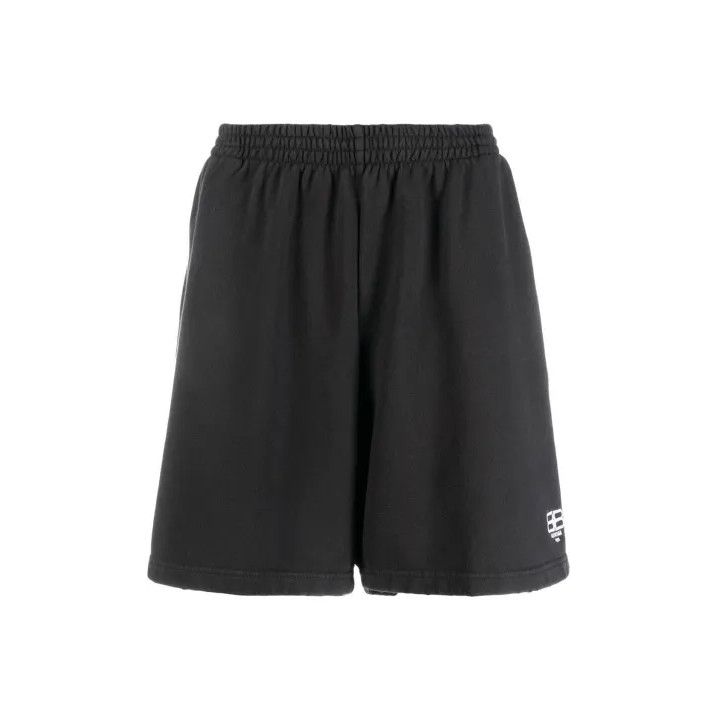 Balenciaga Balenciaga Black Casual Elastic Waist Shorts Size US 27 - 1 Thumbnail