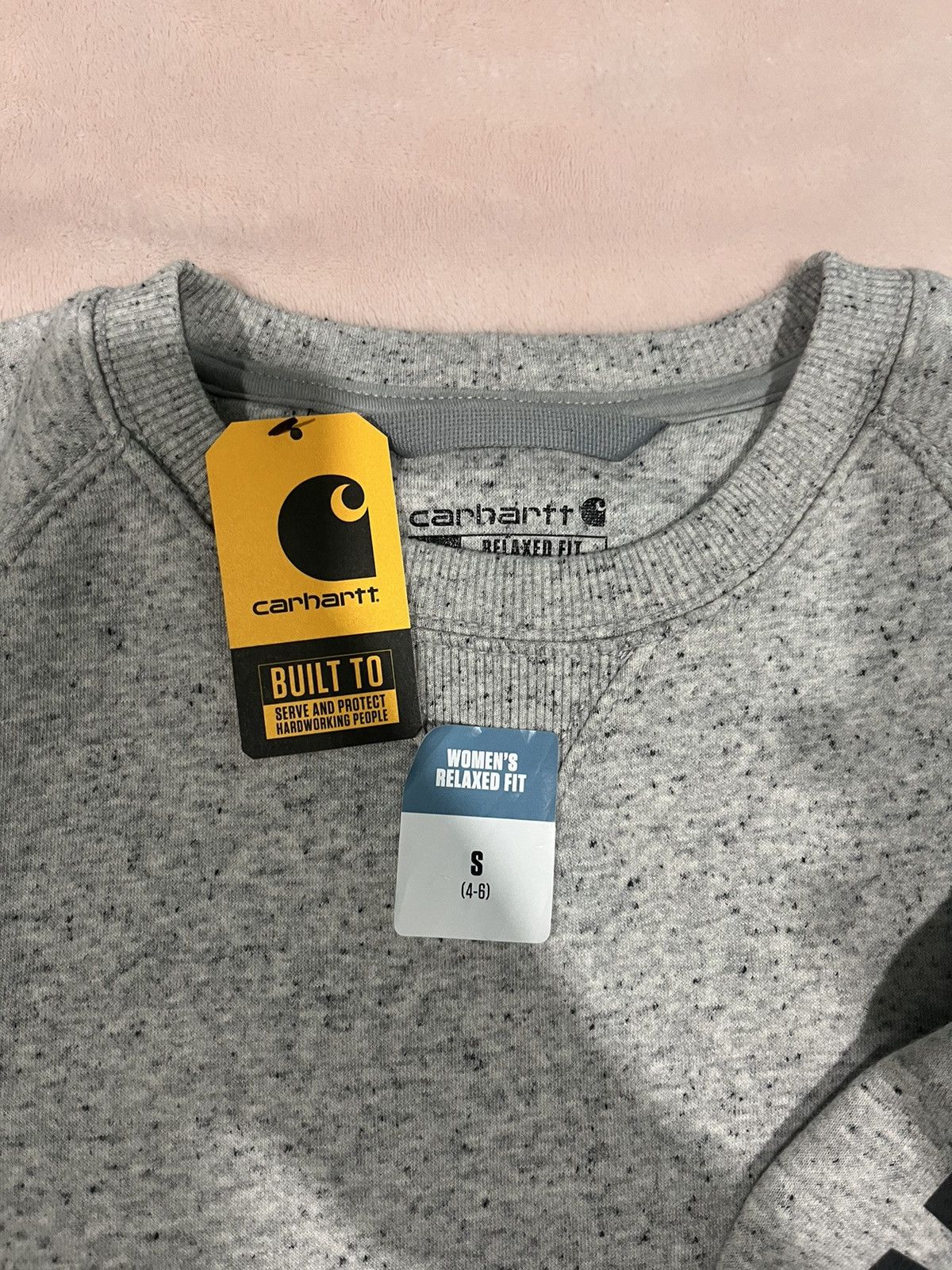 Carhartt Woman’s Gray Carhartt Midweight Crewneck Size S / US 4 / IT 40 - 2 Thumbnail