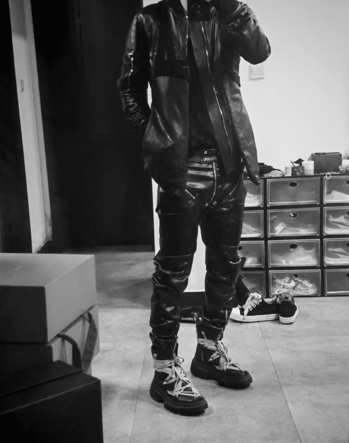 Rick Owens Rick Owens black zipper pants, Size US 30 / EU 46 - 4 Thumbnail