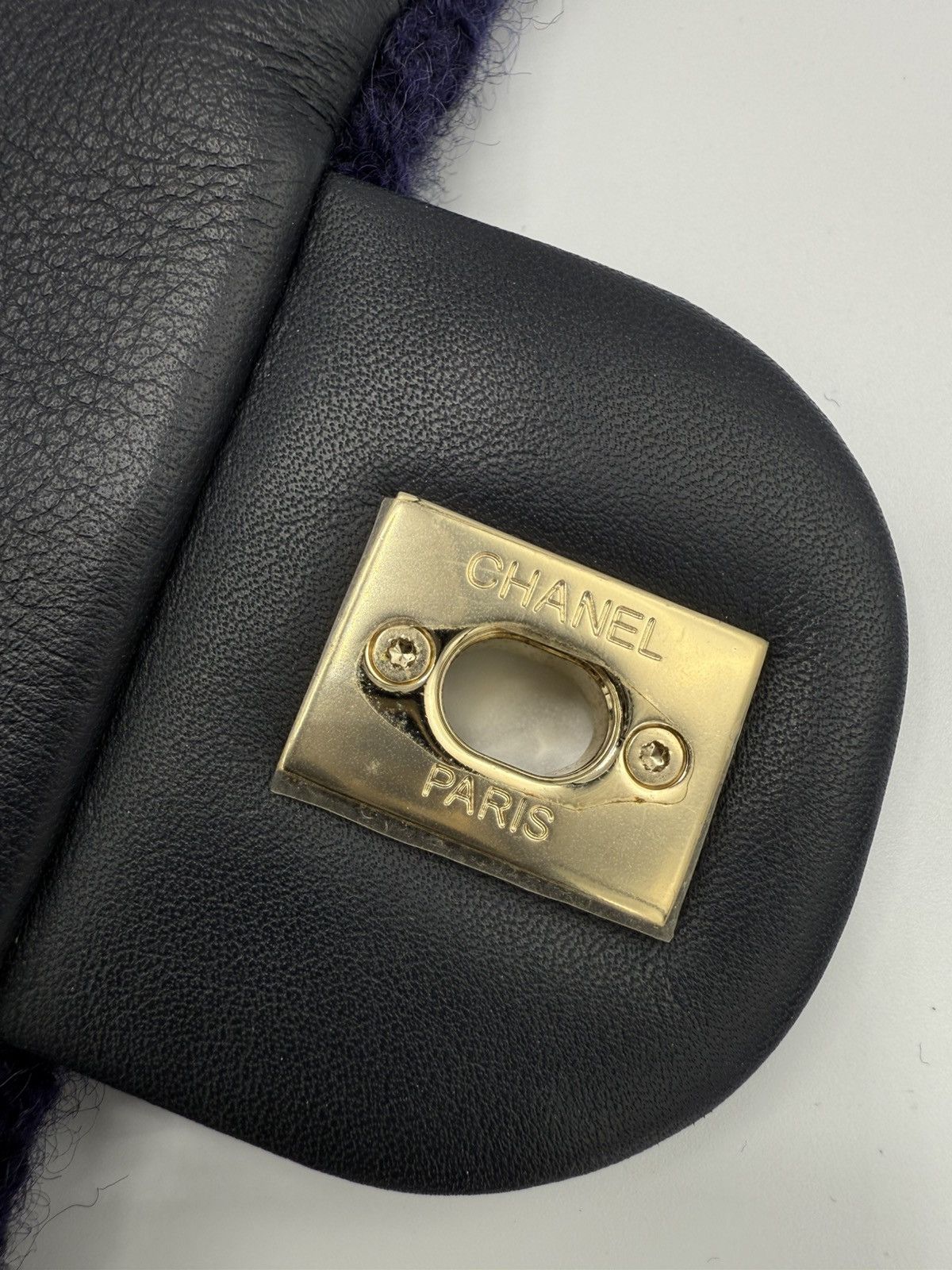 Chanel RARE XXL Chanel Knit Purple - luggage Flap bag Size ONE SIZE - 14 Thumbnail