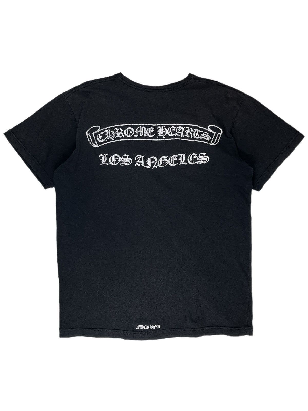 Chrome Hearts Chrome Hearts Los Angeles Cross Scroll Logo Pocket Tshirt ...