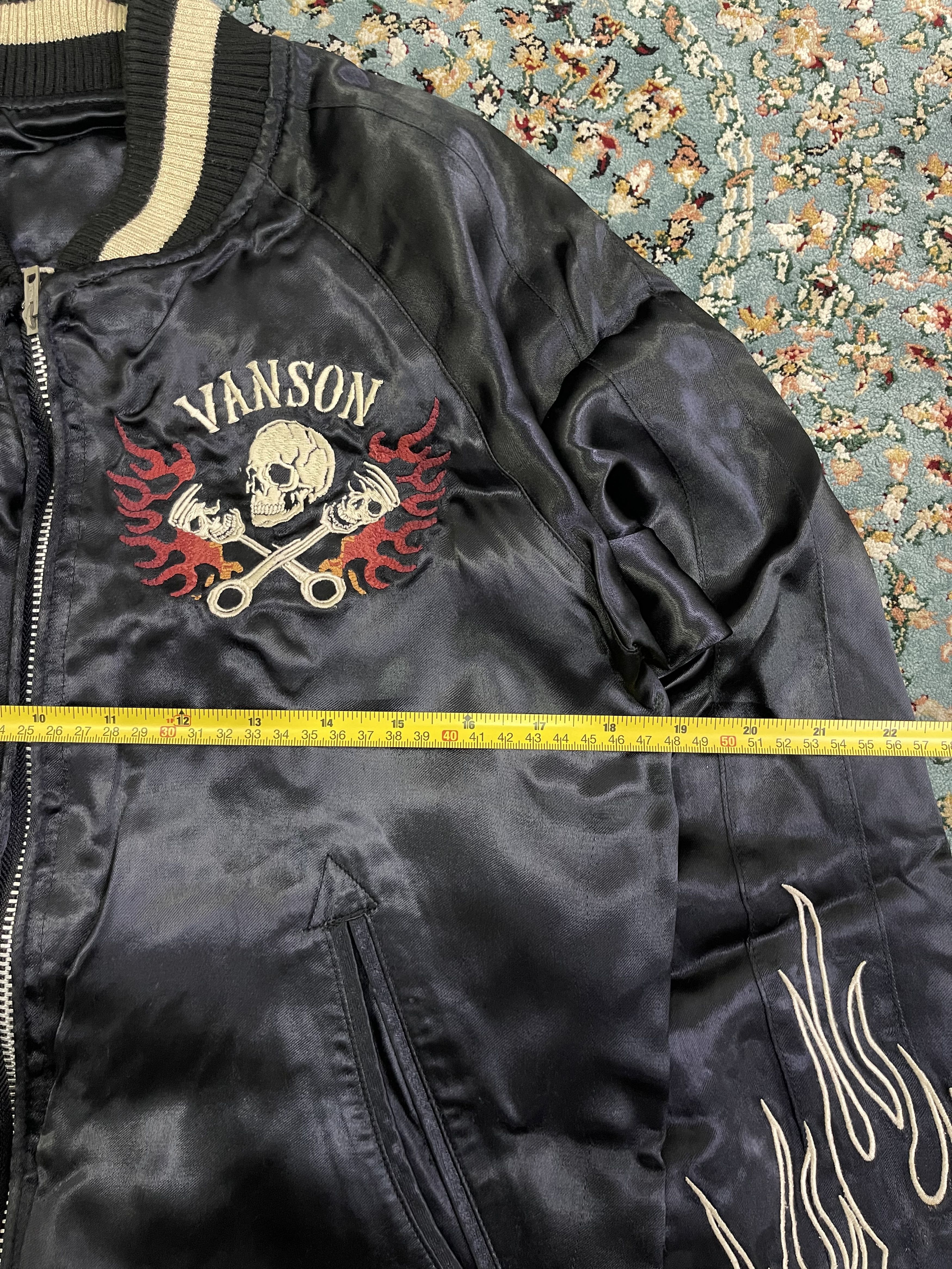 Vanson Leathers RARE Vanson Sukajan Sourvenir Satin Jacket Embroidery Size US S / EU 44-46 / 1 - 13 Thumbnail