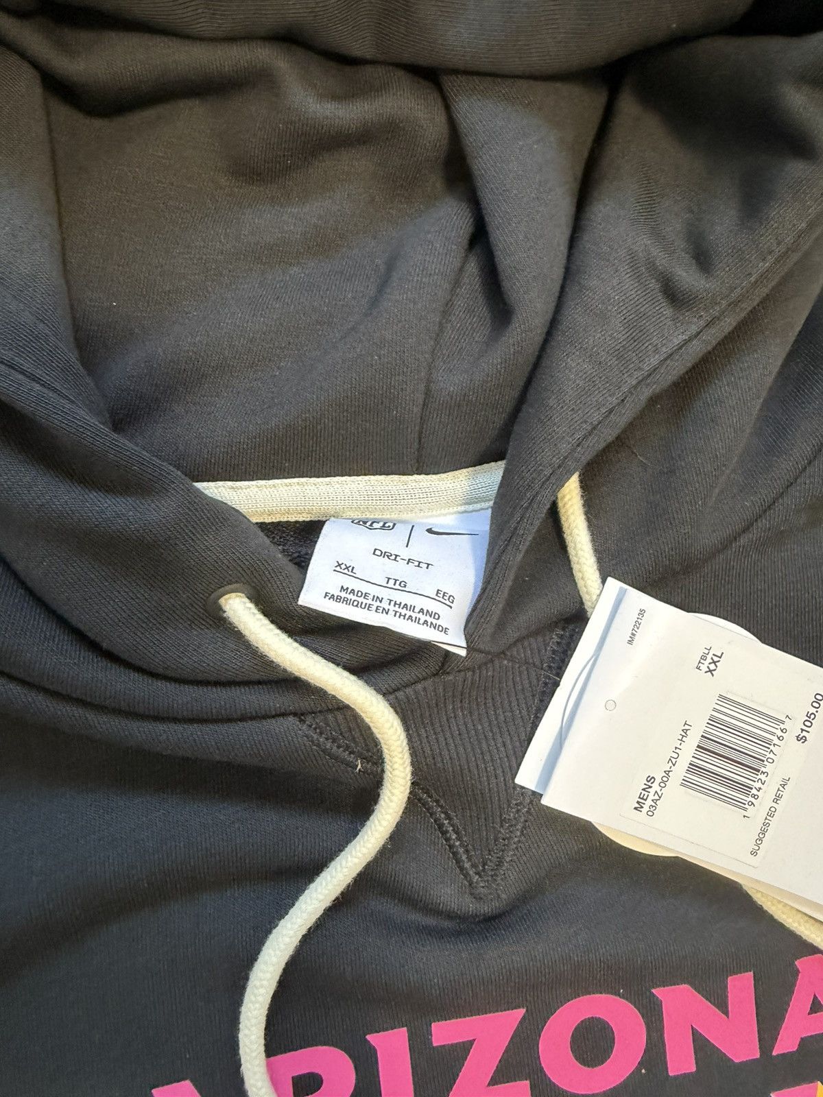 Nike Arizona Cardinals Hoodie Men 2XL Nike Crucial Catch 2025 Size US XXL / EU 58 / 5 - 5 Thumbnail