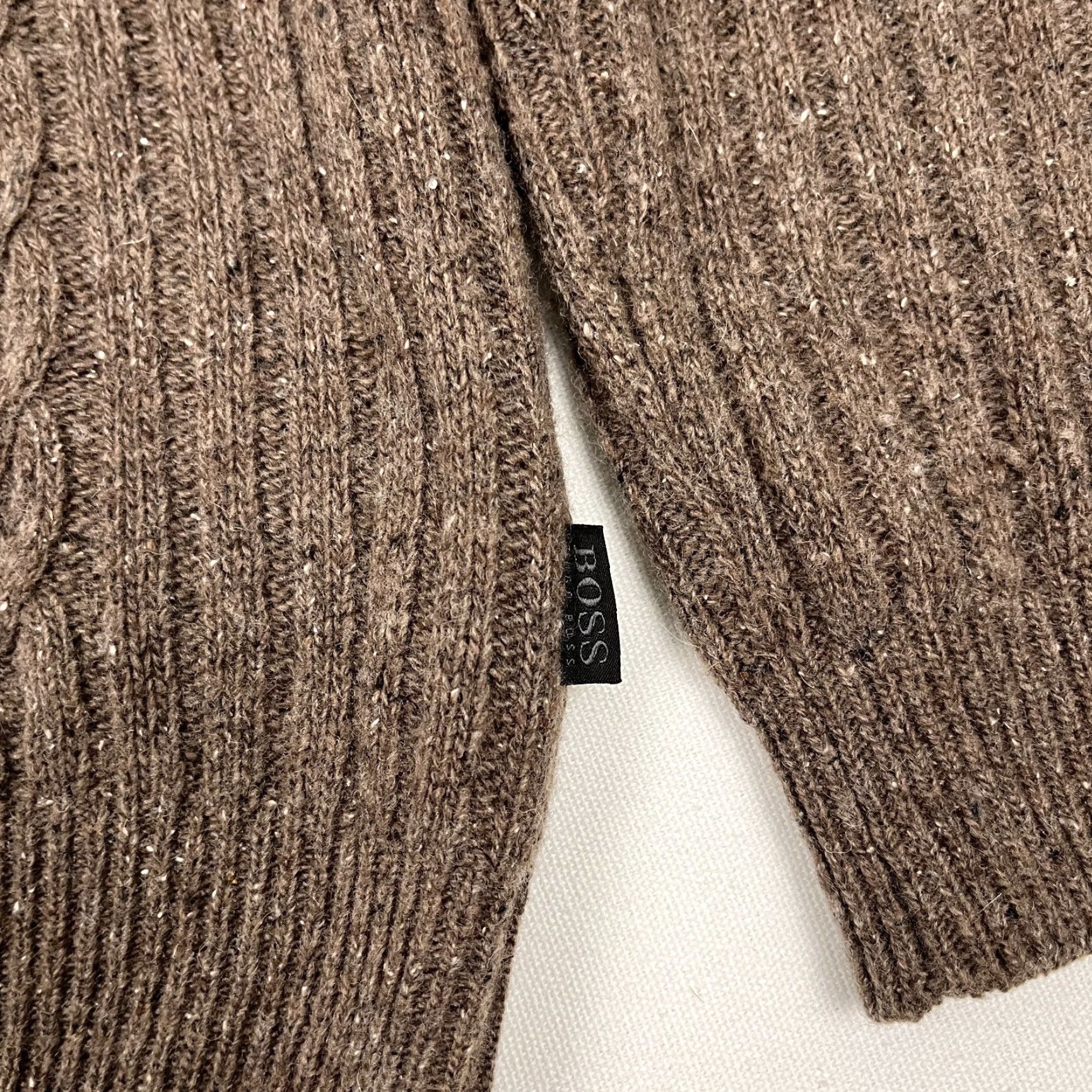 Hugo Boss Hugo Boss Sweater Mens XL Slim Fit Wool Silk Anogra Shawl Collar Pullover Preppy Size US XL / EU 56 / 4 - 4 Thumbnail