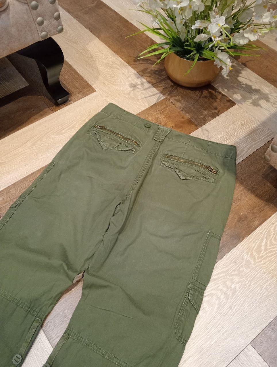 Japanese Brand BALDIA GREEN ARMY MULTIPOCKET CARGO PANTS Size US 32 / EU 48 - 9 Thumbnail