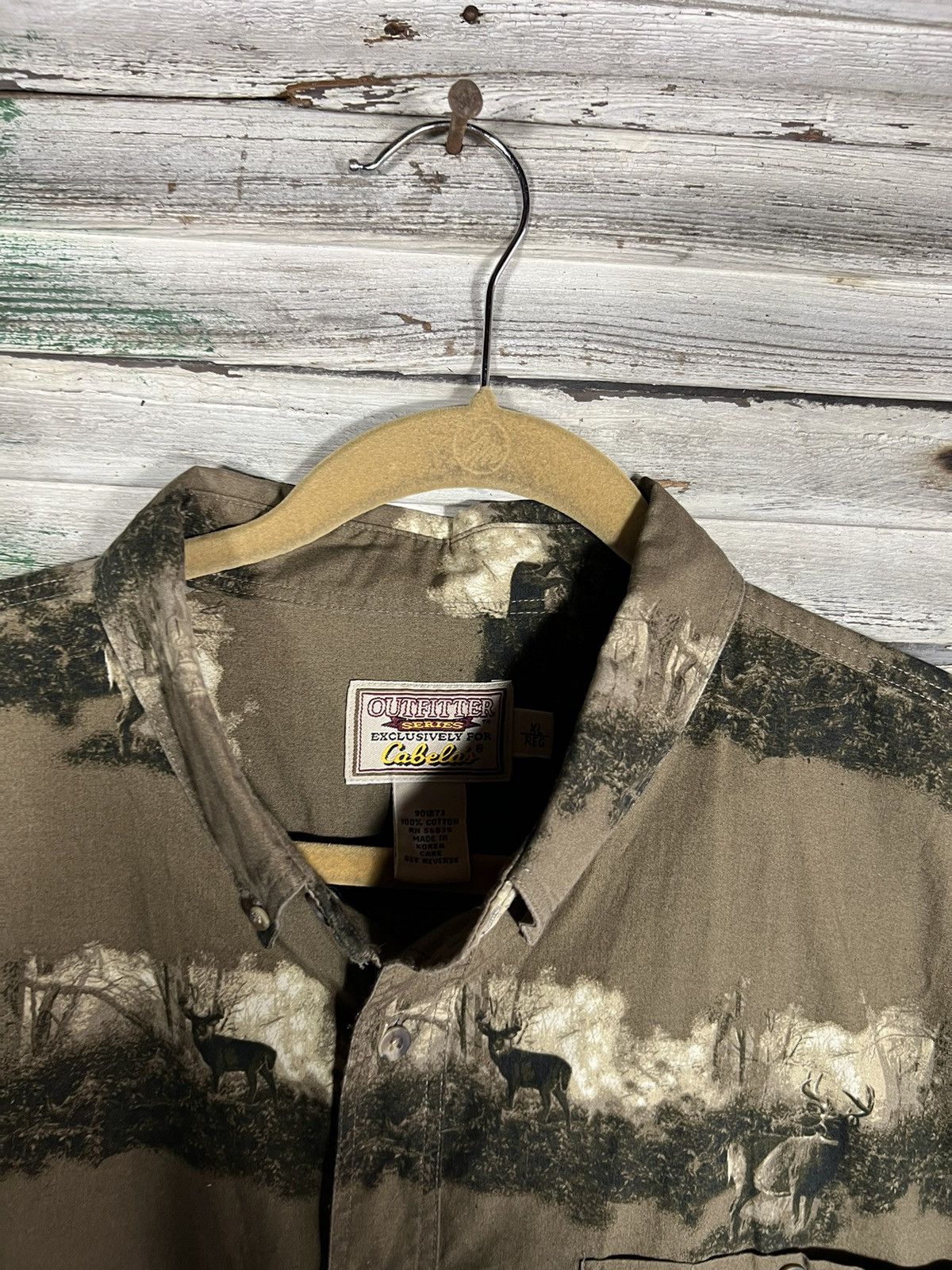Vintage AOP Hunting Button Up Shirt Size US XL / EU 56 / 4 - 4 Thumbnail
