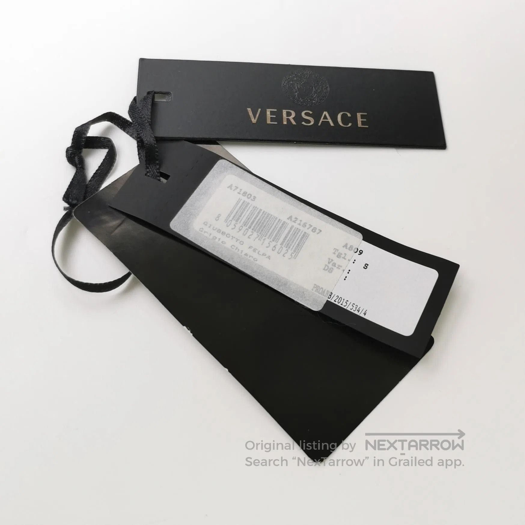 Versace S Size Cotton Medusa Head T-Shirt.