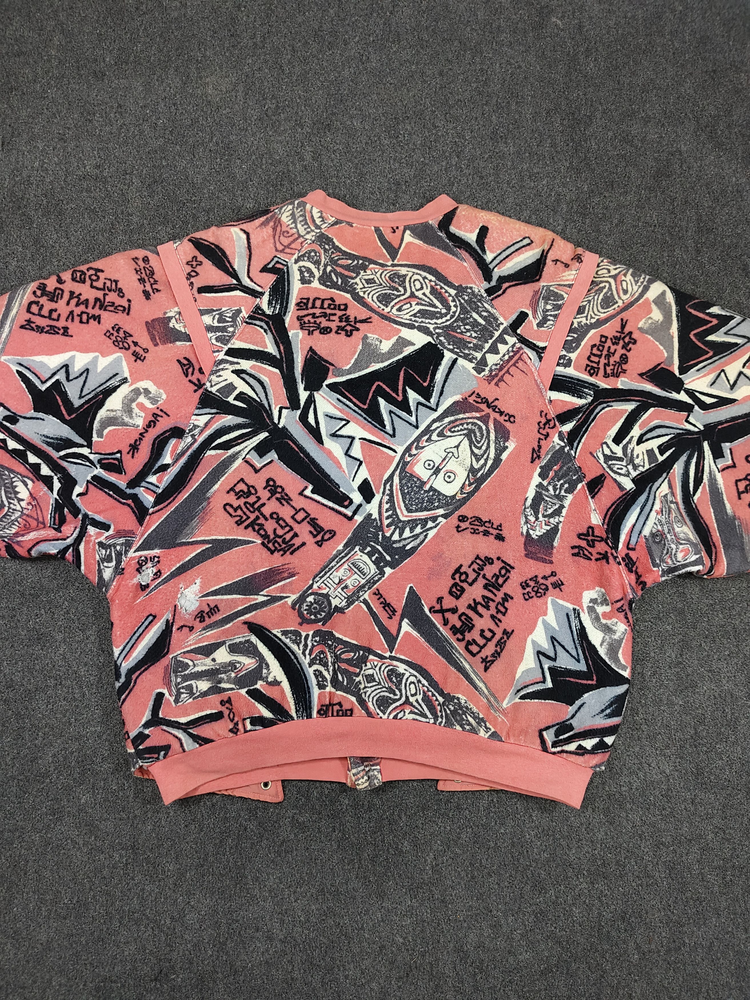 Kansai Yamamoto 80s Kansai O2- Archive Culture Art Graphic Bomber Jacket Size US M / EU 48-50 / 2 - 11 Thumbnail