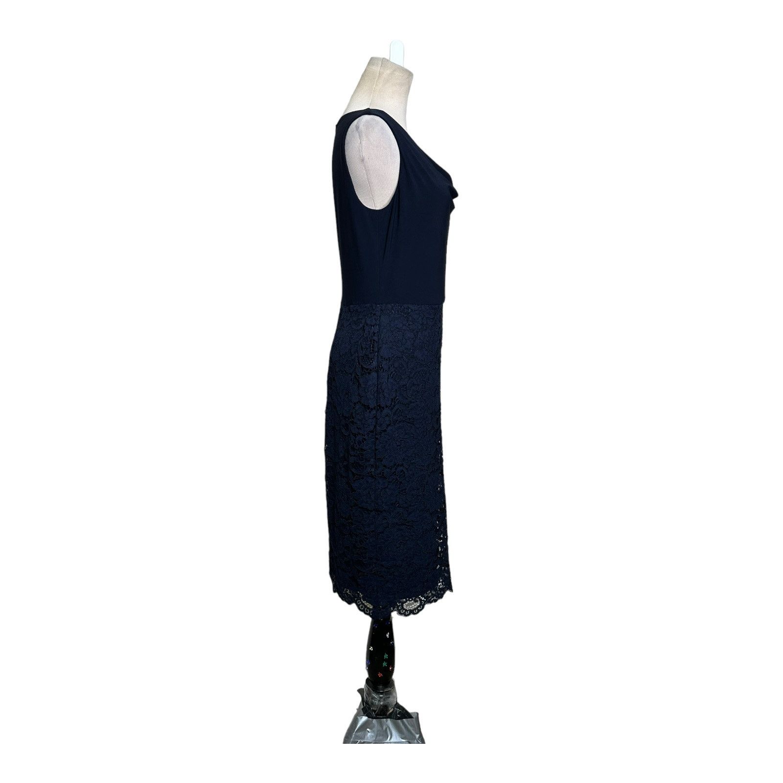 Ralph Lauren Ralph Lauren navy blue lace detail skirt cocktail dress 2 Size XS / US 0-2 / IT 36-38 - 16 Thumbnail