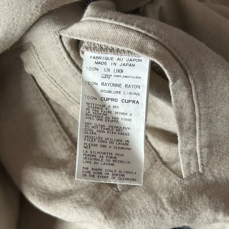 Yohji Yamamoto Yohji Yamamoto Yohji Yamamoto Striped Linen Long Coat Size US L / EU 52-54 / 3 - 7 Thumbnail