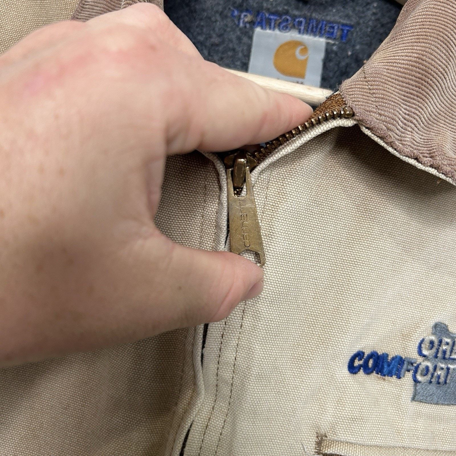 Carhartt Vintage Carhartt Blanket-Lined Detroit Jacket “Brown” J01 Size US XL / EU 56 / 4 - 9 Thumbnail