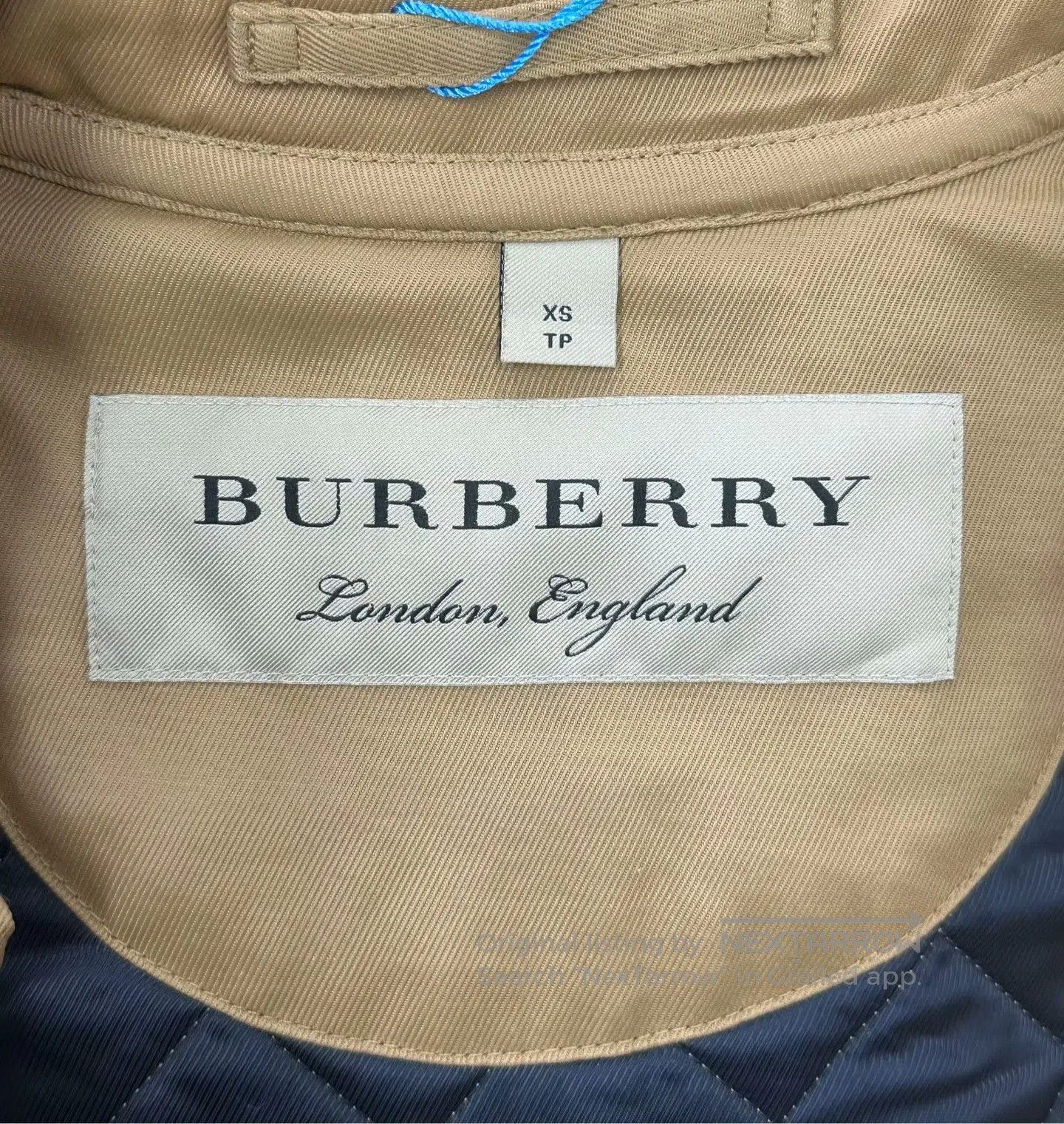 Burberry Burberry Mustard Yellow Collar with Gold Buttons Plaid Cot Size XS / US 0-2 / IT 36-38 - 3 Thumbnail