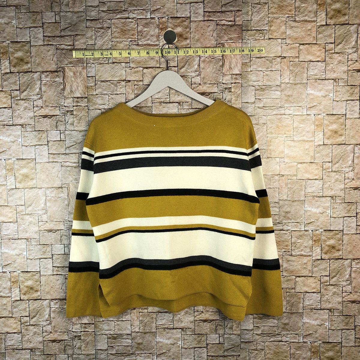Global Work × Solid & Striped Global Work Brown Stripe Knitwear #A1191 Size M / US 6-8 / IT 42-44 - 1 Thumbnail