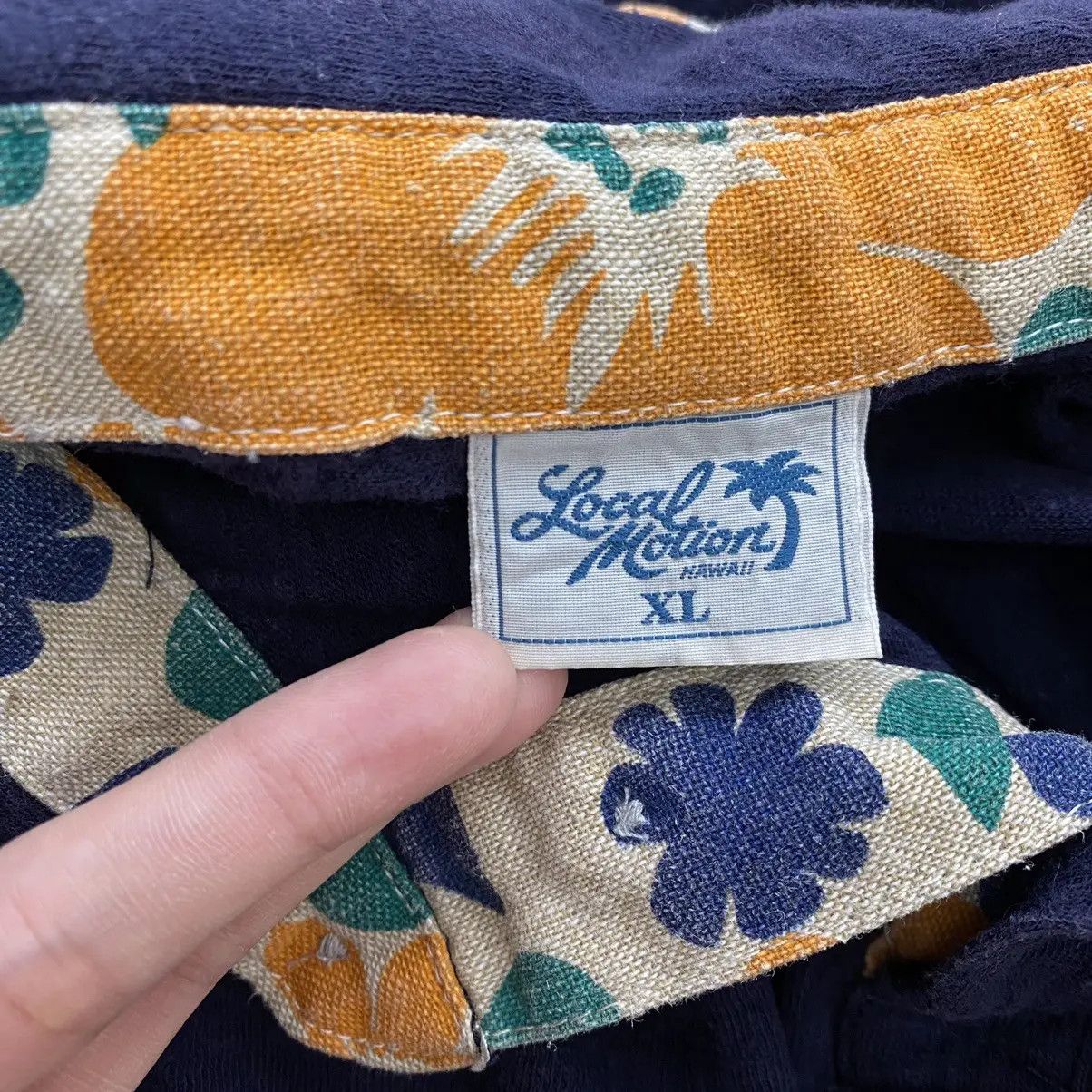Vintage Vintage LOCAL MOTION HAWAII Flowers Polo Tee Shirt Top Size XL / US 12-14 / IT 48-50 - 4 Thumbnail