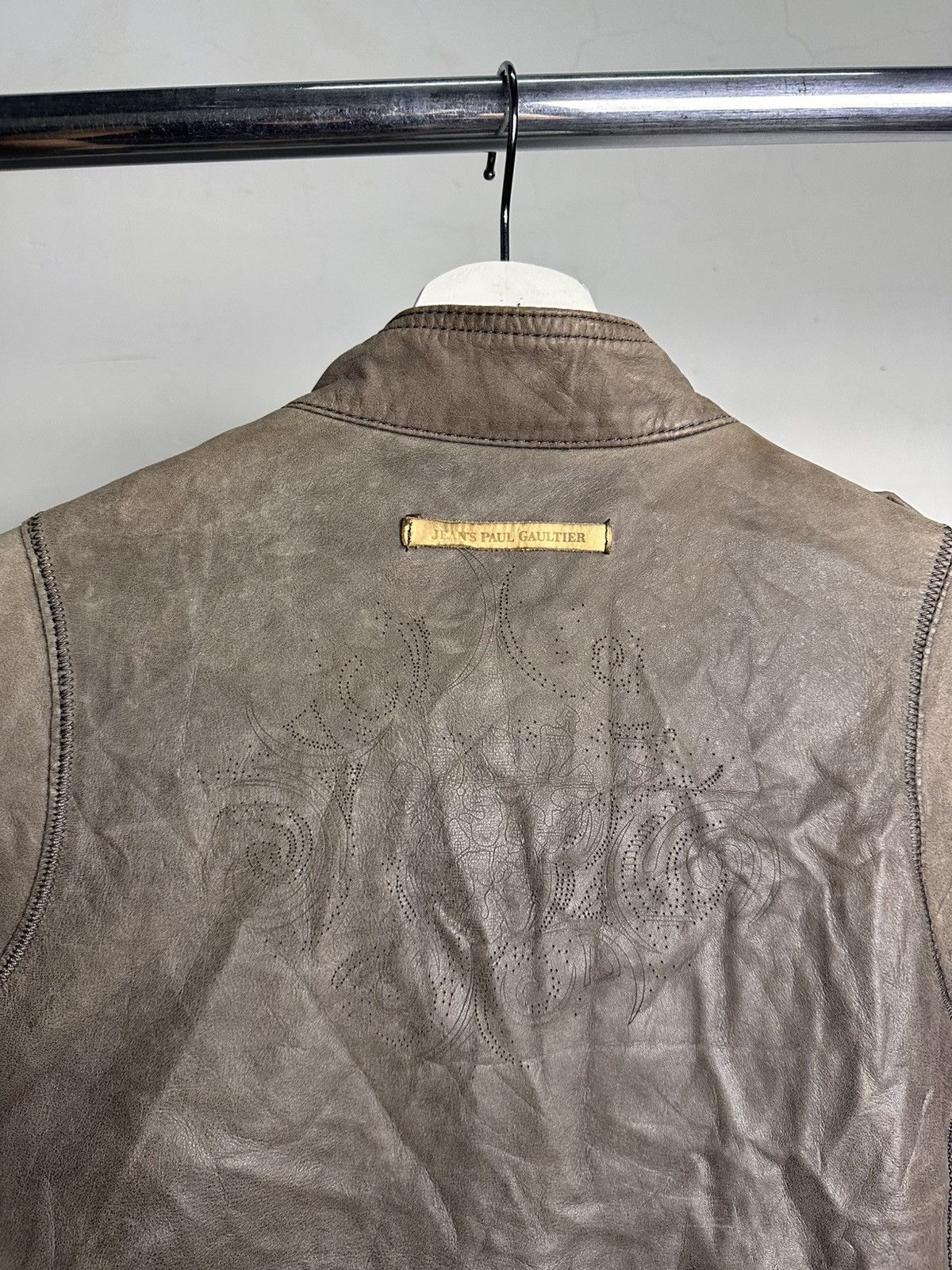 Jean Paul Gaultier 00’s Jean Paul Gaultier Sheepskin Leather Biker Jacket Size US M / EU 48-50 / 2 - 16 Thumbnail
