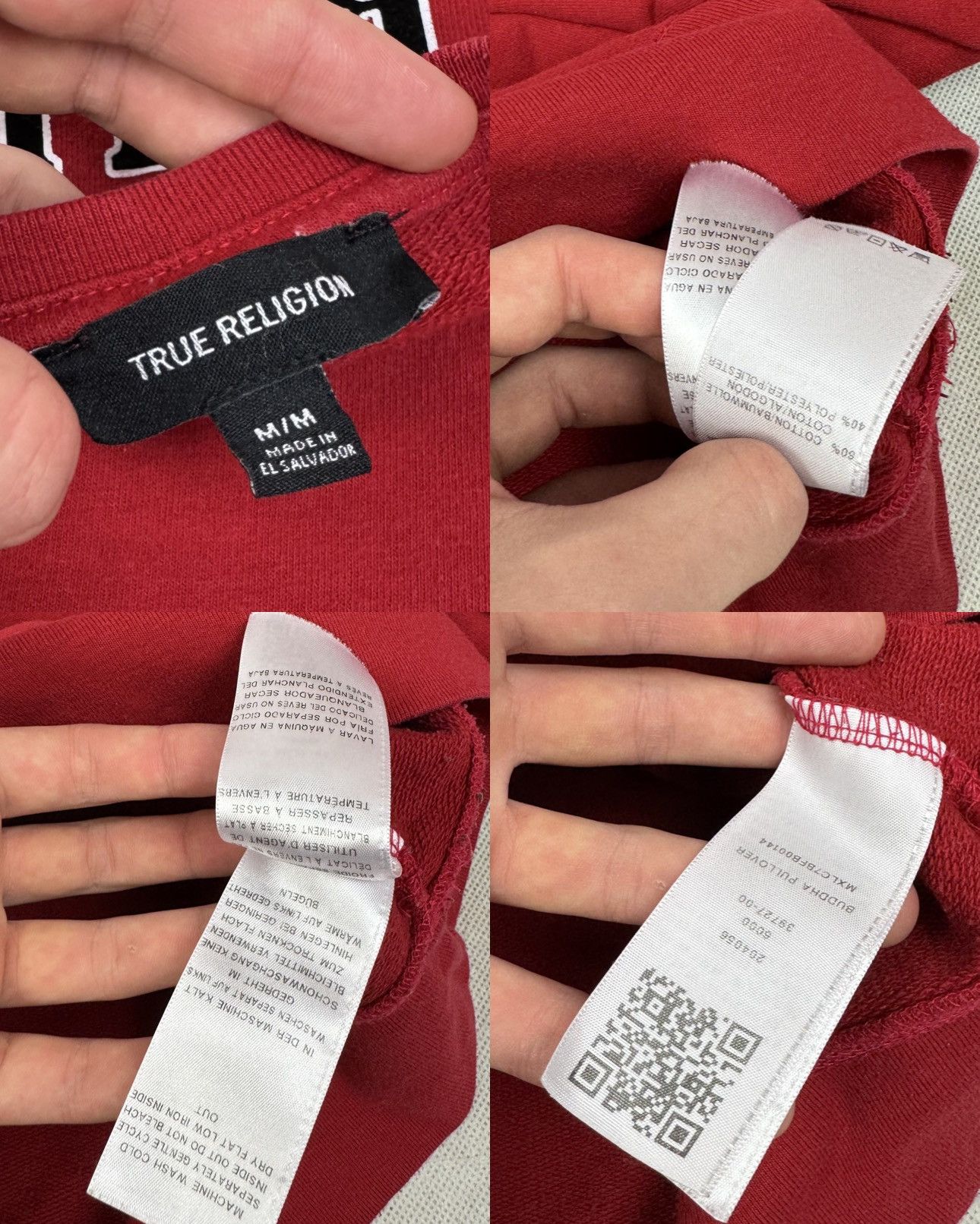 True Religion True Religion Red Buddha Boxy Sweatshirt Medium Size M / US 6-8 / IT 42-44 - 2 Thumbnail