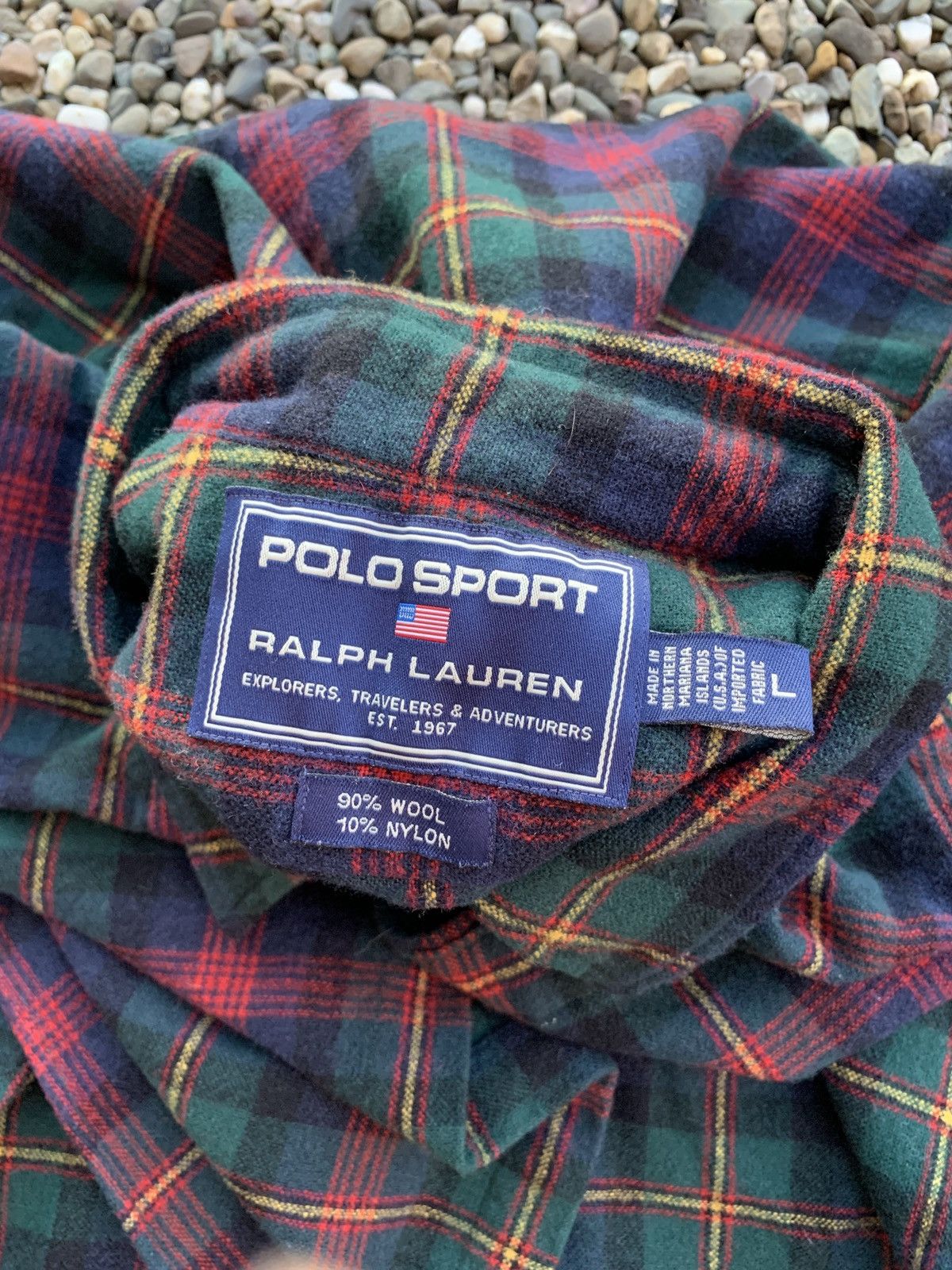 Polo Ralph Lauren Vintage Polo Sport Ralph Lauren Plaid Wool Flannel Workshirt Size US L / EU 52-54 / 3 - 3 Thumbnail