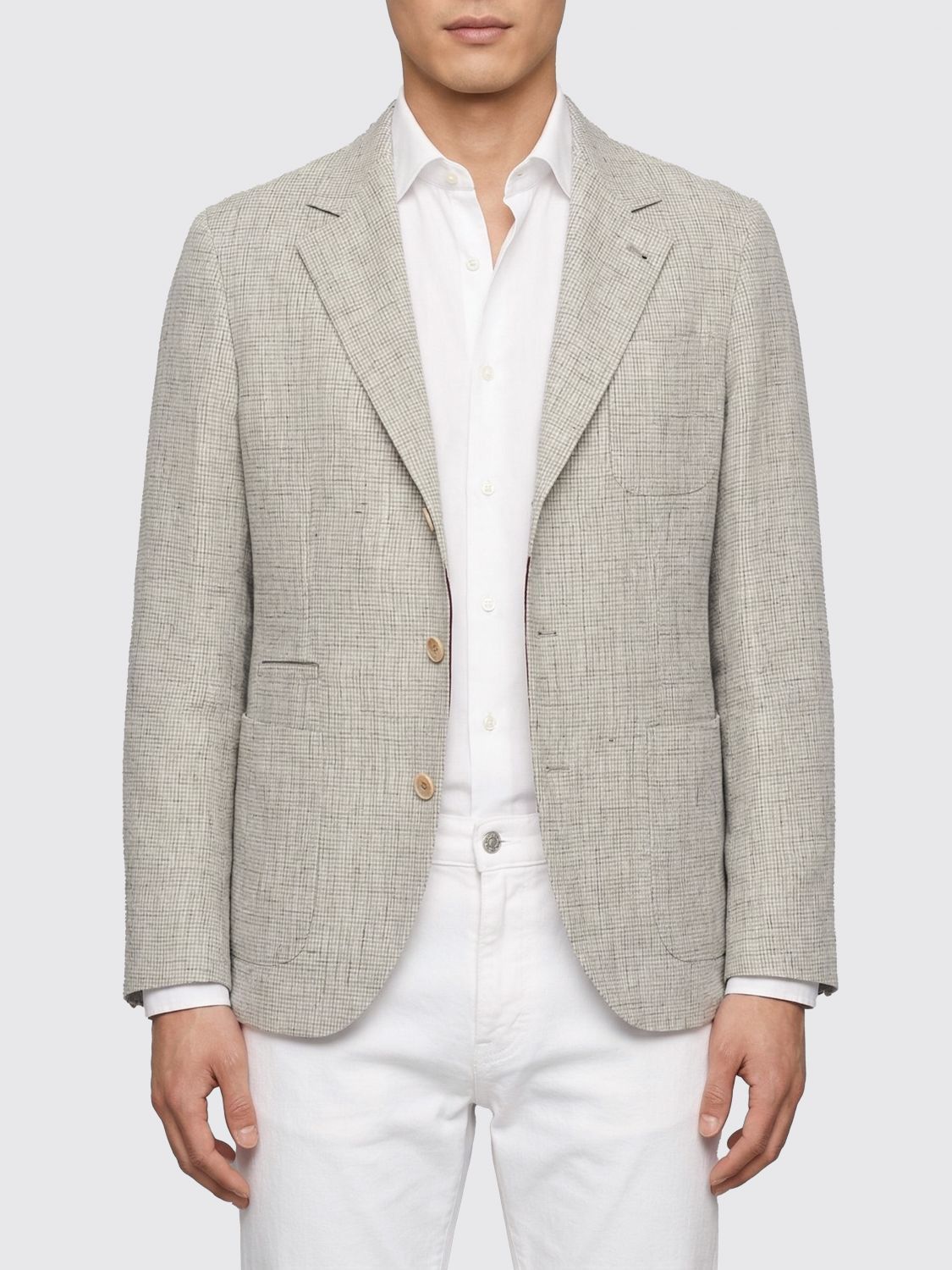 Brunello Cucinelli Brunello Cucinelli Jacket Men White Size US XL / EU 56 / 4 - 1 Thumbnail