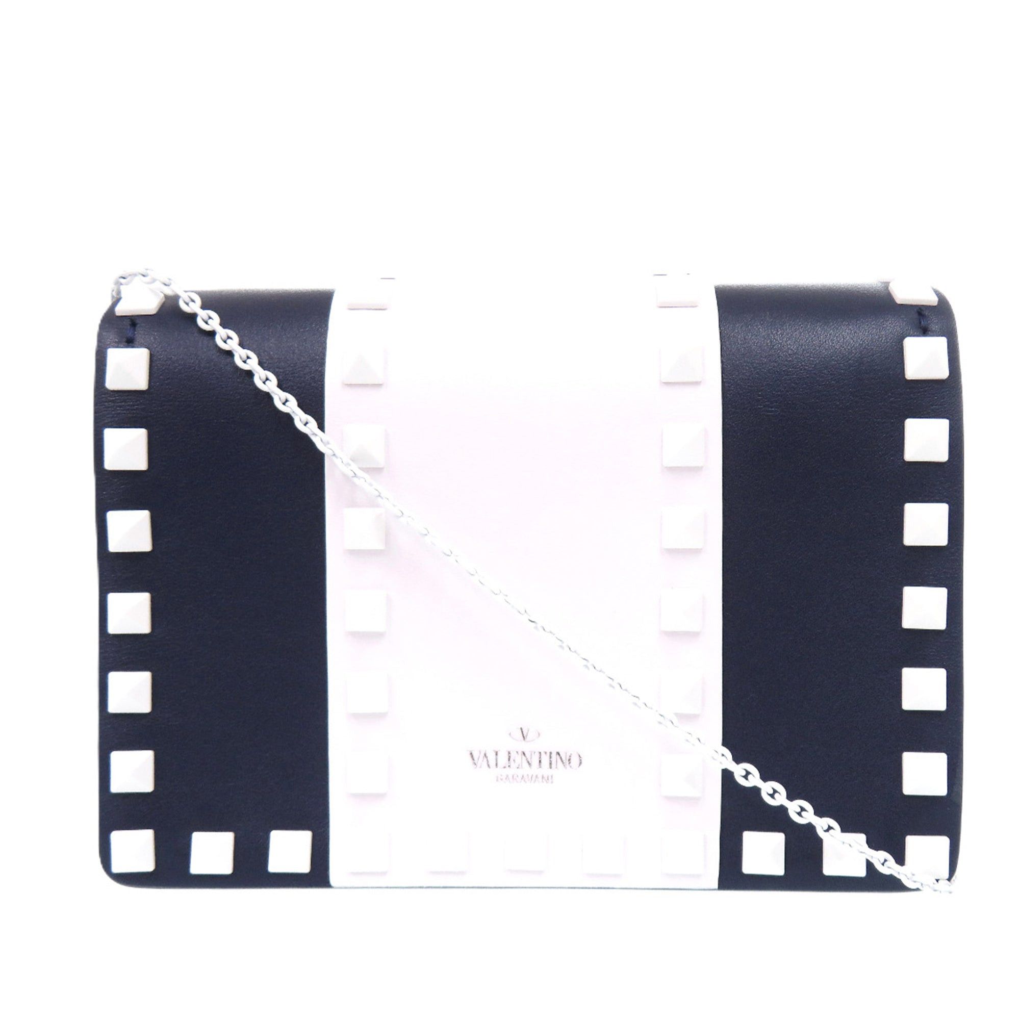 Valentino Smooth Calfskin Colorblock Free Rockstud Spike Crossbody Size ONE SIZE - 1 Thumbnail
