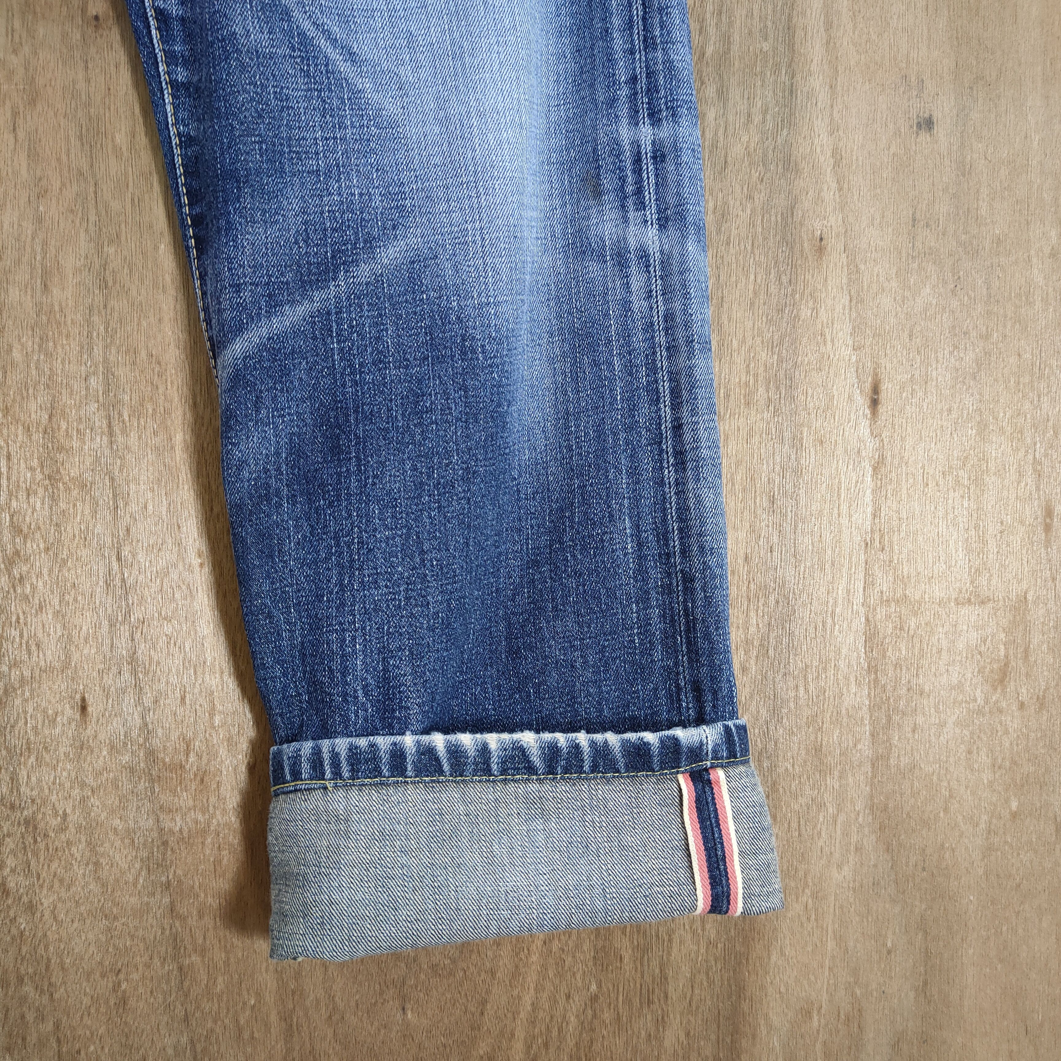 Edwin W32 VINTAGE EDWIN ORANGE TAG SELVAGE DISTRESSED JEANS PANTS Size US 32 / EU 48 - 7 Thumbnail