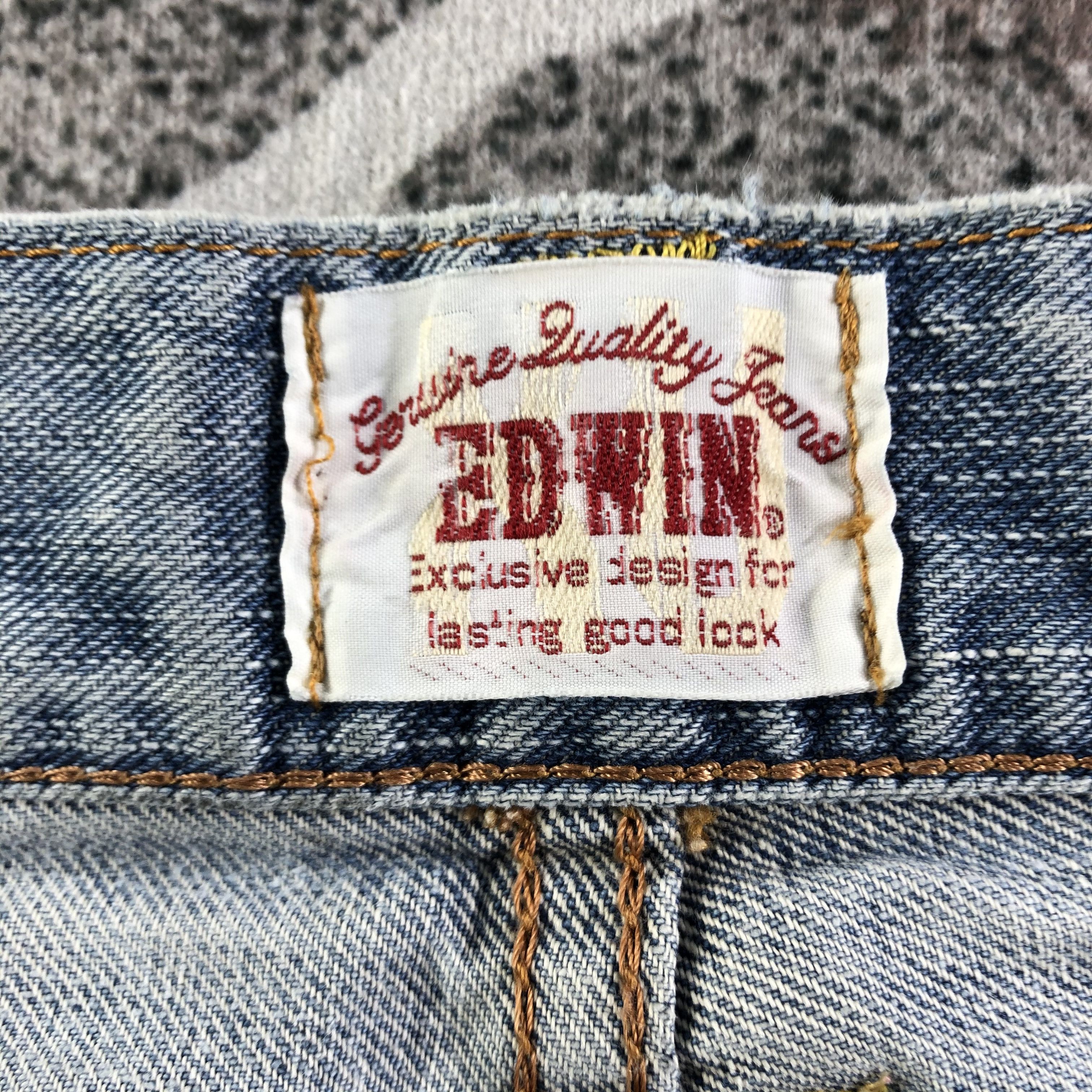 Edwin Edwin XV Jeans Ripped Patchwork Denim KJ2490 Size US 30 / EU 46 - 9 Thumbnail