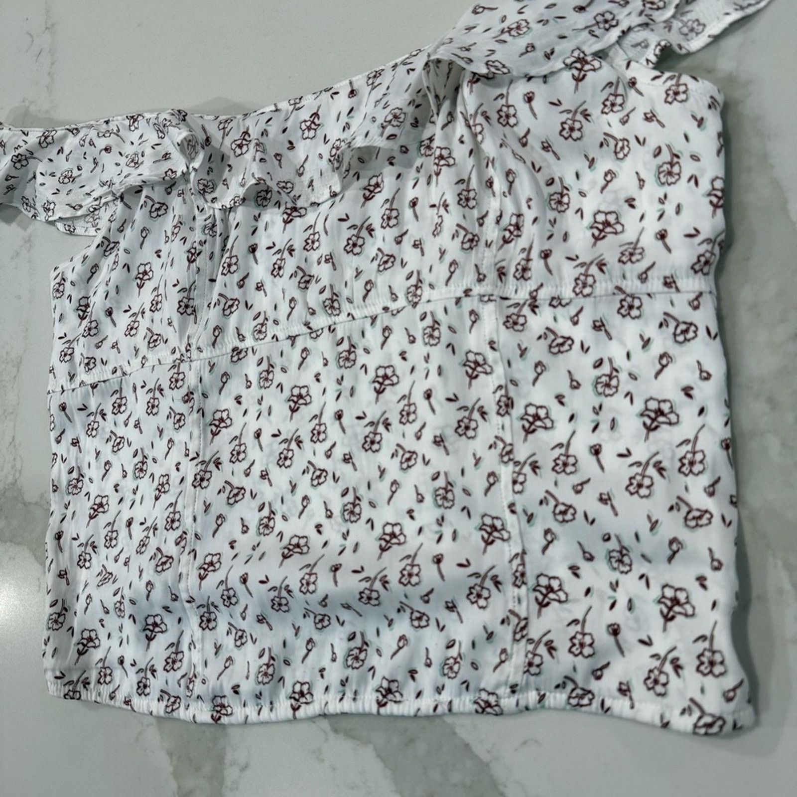 Free People Free People Floral Smocked Ruffle Trim TankTop Womens Medium Size M / US 6-8 / IT 42-44 - 7 Thumbnail