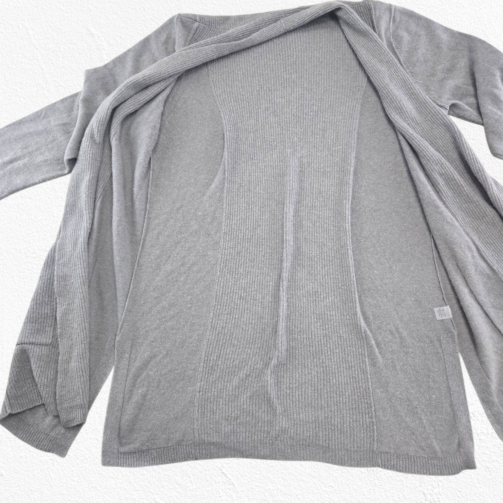 KINROSS Kinross 100% Cashmere Gray Open Front Cardigan Size Large Size L / US 10 / IT 46 - 7 Thumbnail