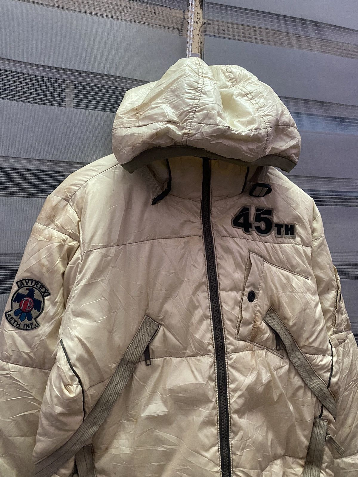 Avirex Distressed Vintage Avirex Ltd 45th Flight Garment Puffer Size US XL / EU 56 / 4 - 2 Thumbnail