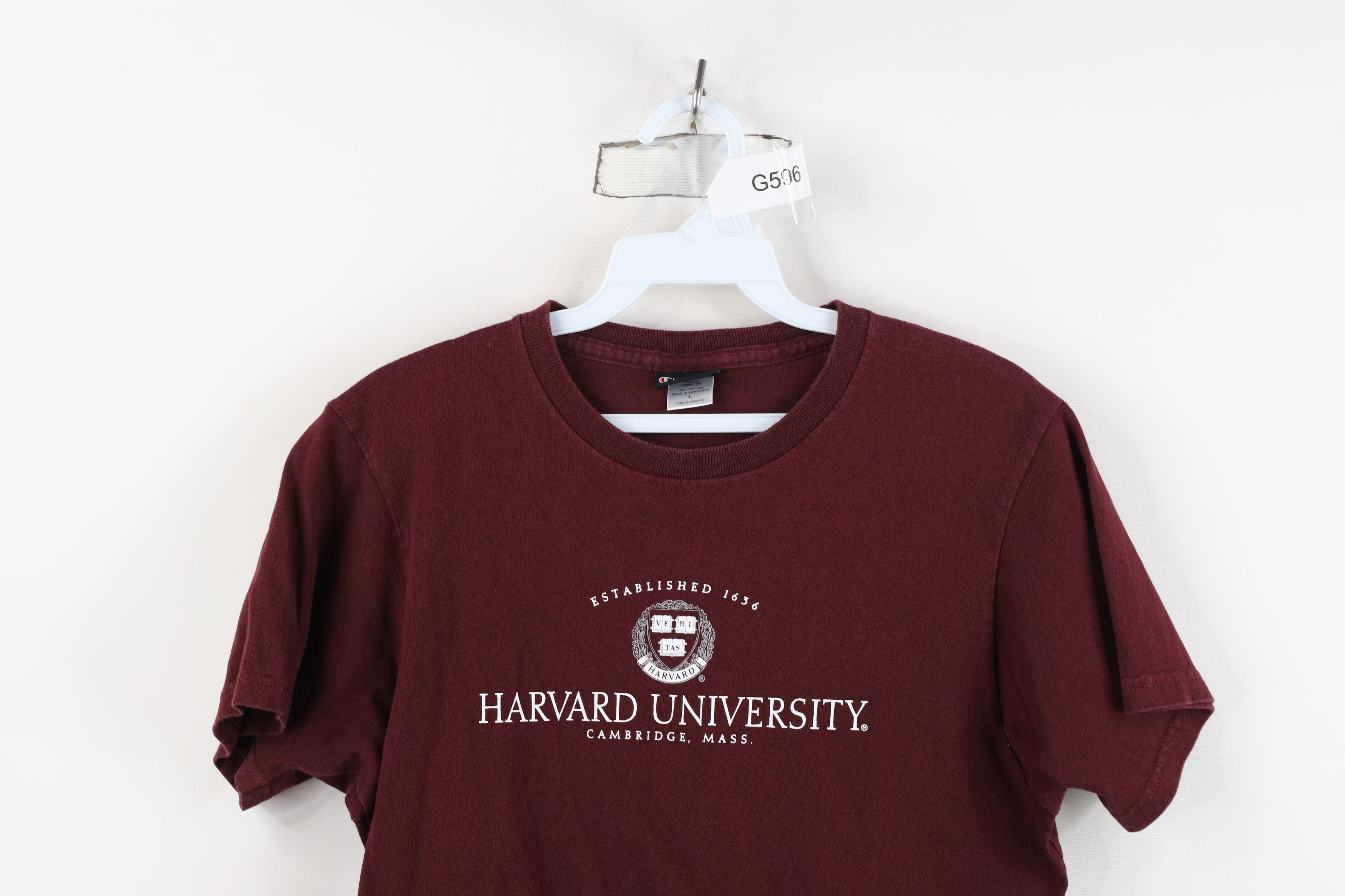 Champion Vintage Champion Spell Out Harvard University T-Shirt Red Size L / US 10 / IT 46 - 2 Thumbnail