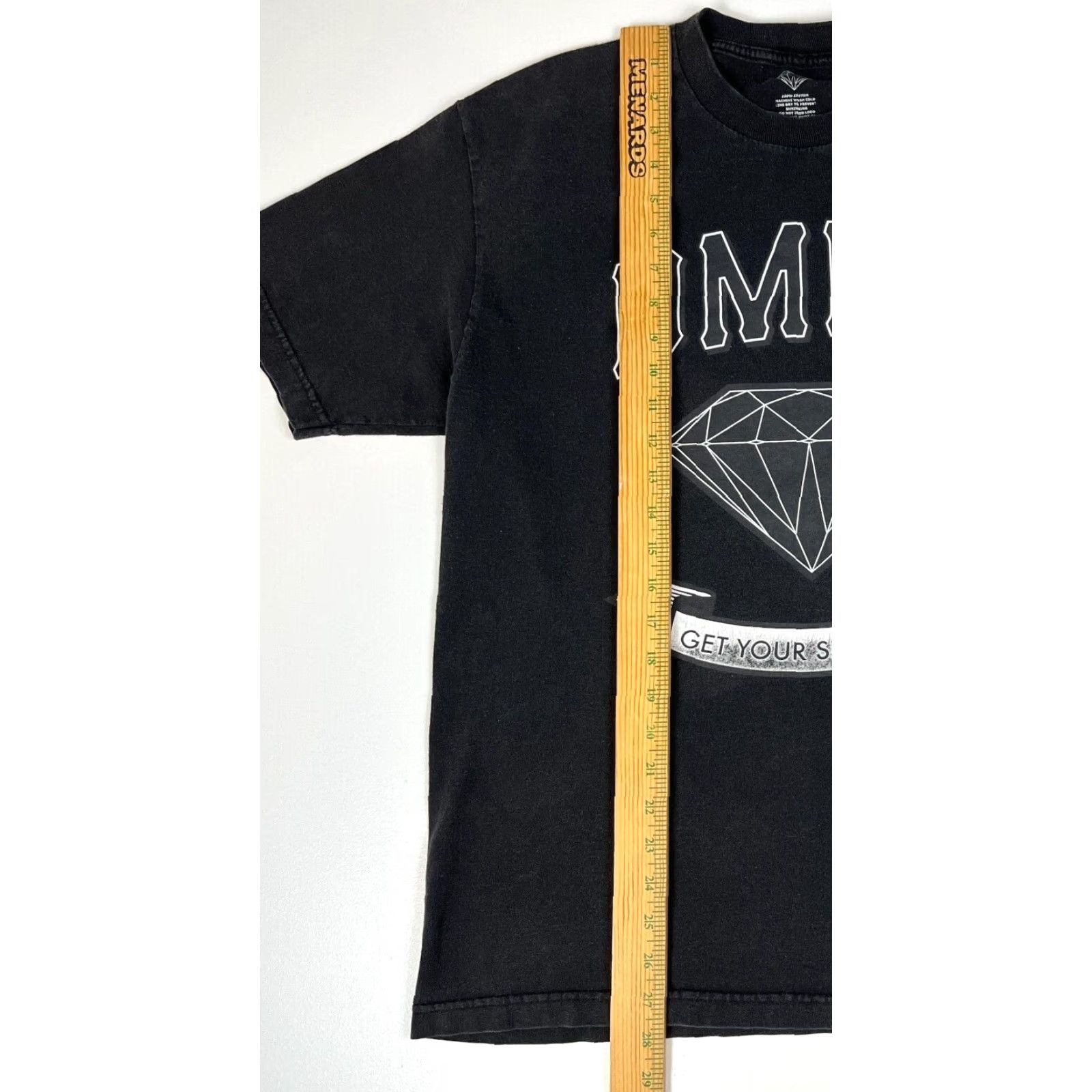 Diamond Supply Co. Diamond Supply Co. Get Your Shine On T-Shirt Mens Large Black Cotton Logo Short Sleeve Crew Neck USA Made Size US L / EU 52-54 / 3 - 6 Thumbnail