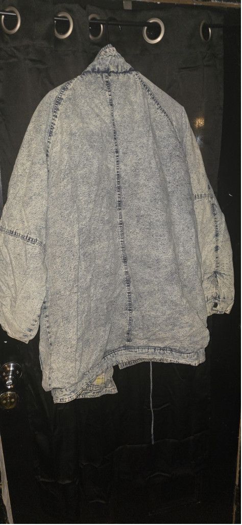 The Unbranded Brand Distressed Acid Wash Denim coat Rock Creek Women's 18/20 Size M / US 6-8 / IT 42-44 - 2 Thumbnail