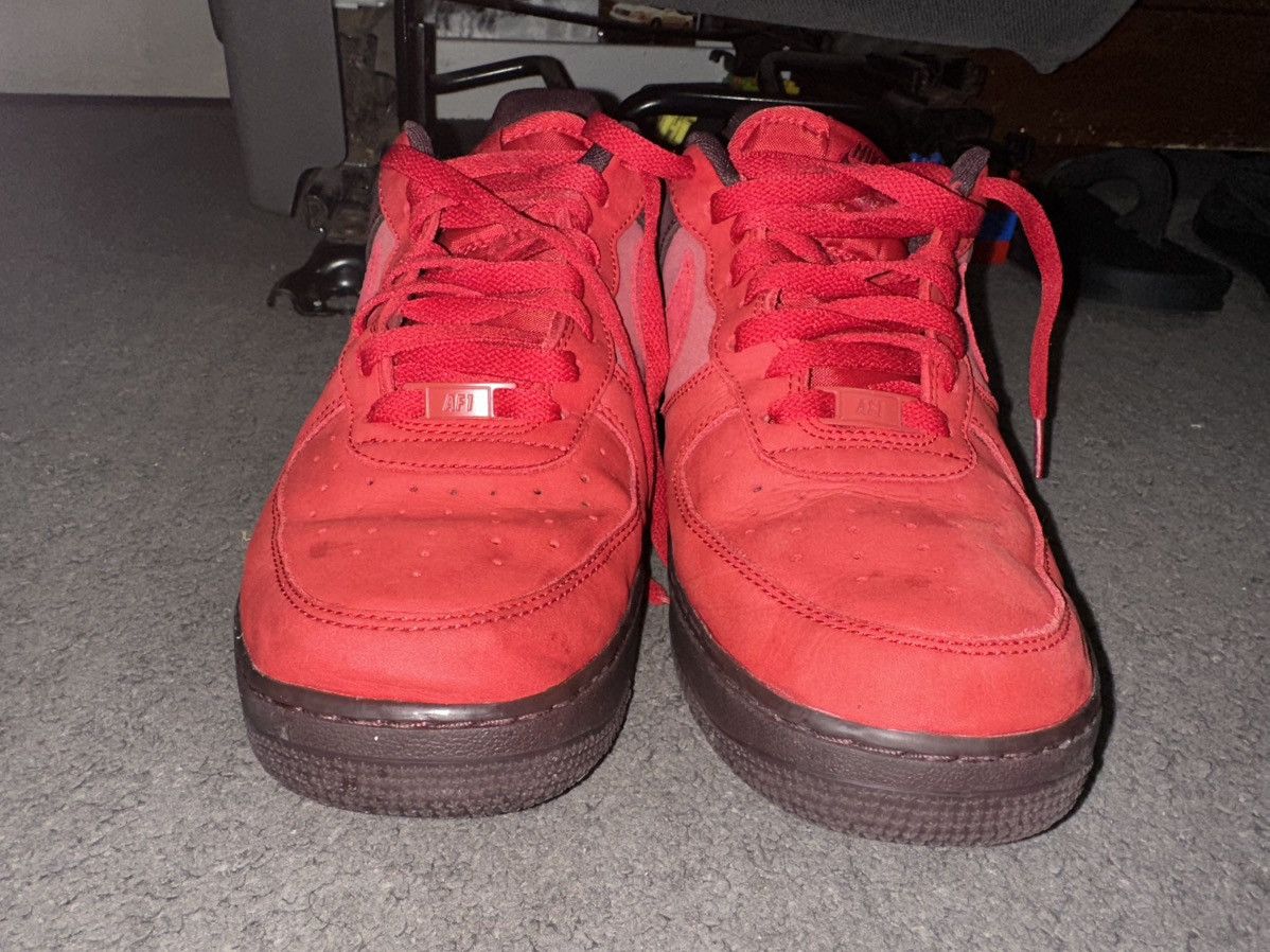 Jordan Brand Air Force 1s, Red/Burgundy Size US 10.5 / EU 43-44 - 2 Thumbnail