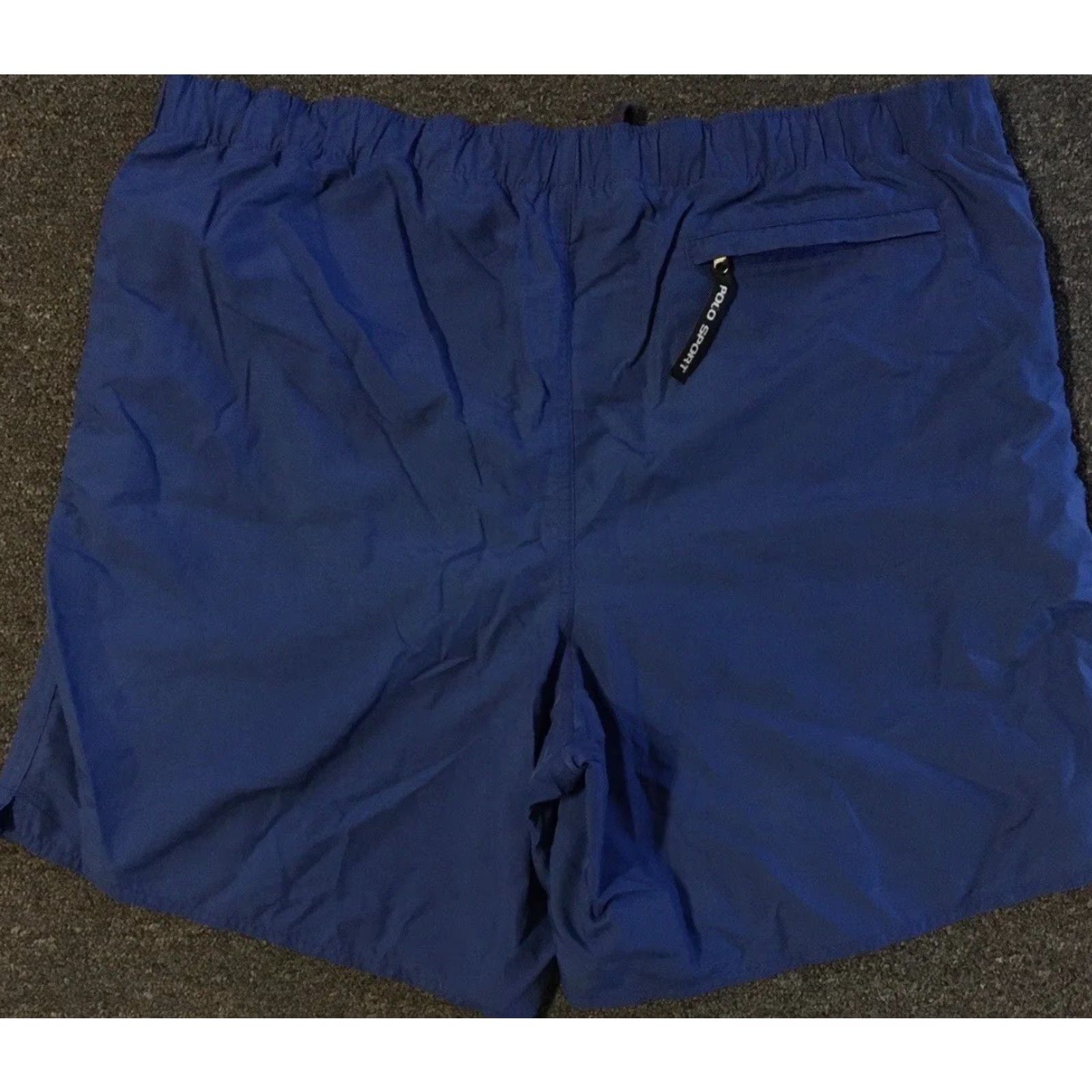 Polo Ralph Lauren VINTAGE Polo Ralph Lauren Spellout Board Shorts XL Trunks Blue 90s Surf Sailing Polo Sport Mens Size US XL / EU 56 / 4 - 7 Thumbnail