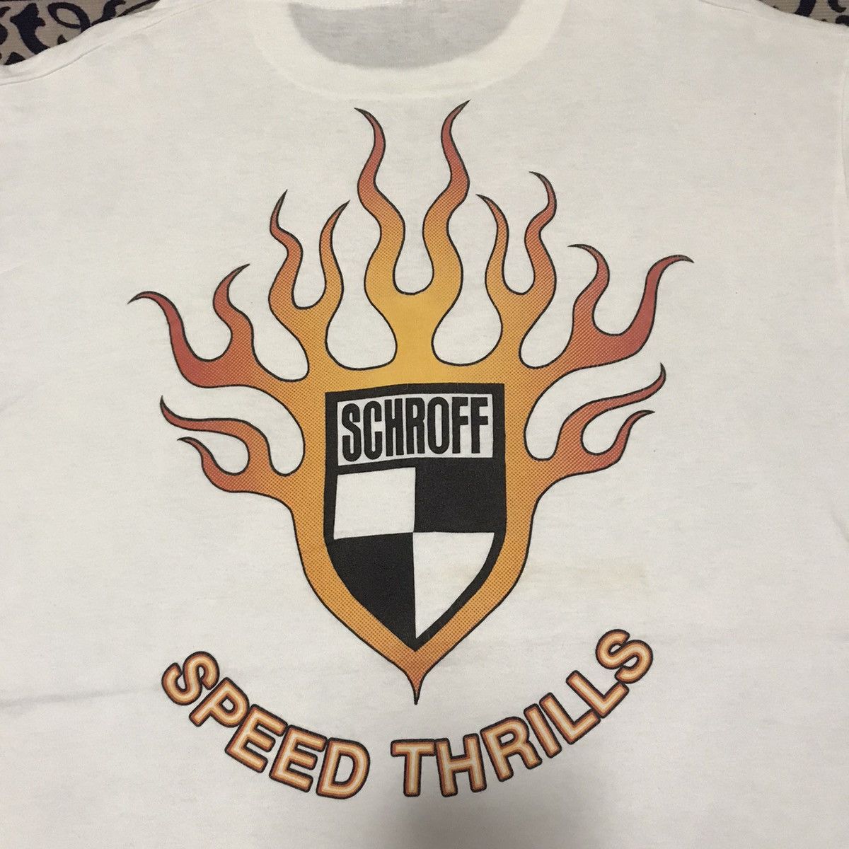 Schott × Vintage VINTAGE SCHROFF GRAPHIC SKATEBOARDS 90s RARE TEE Size US XL / EU 56 / 4 - 2 Thumbnail
