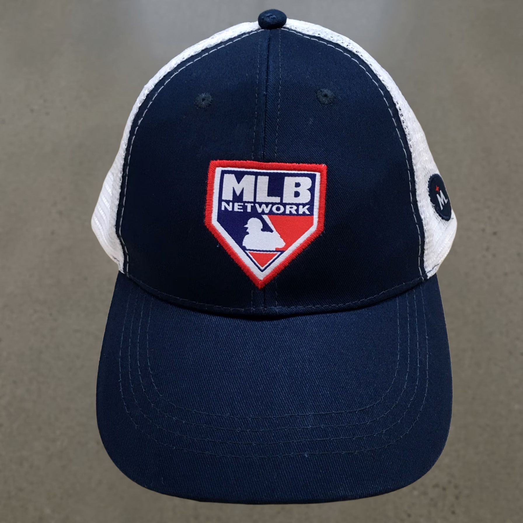 MLB BDA Sports MLB Network Trucker Hat Unisex Blue OSFA Curved Brim Embroidered Logo Hat Size ONE SIZE - 1 Thumbnail