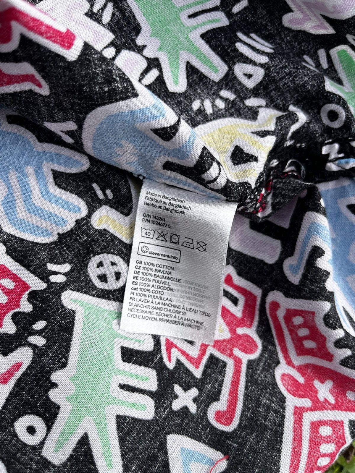 H&M × Keith Haring 🔴 Keith Haring H&M Grail Overprinted Button Up Shirt Y2K Size US XXL / EU 58 / 5 - 4 Thumbnail
