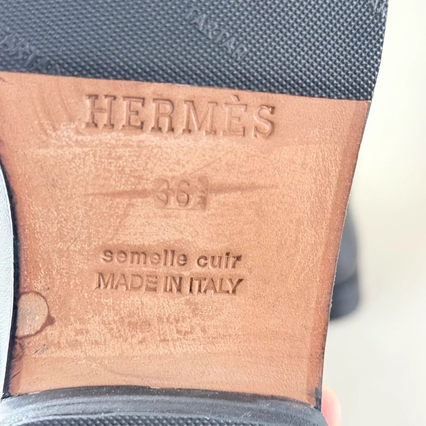 Hermes Hermes Black Silver Kelly High Boot 36.5 99 New Size US 5.5 / IT 35.5 - 4 Thumbnail
