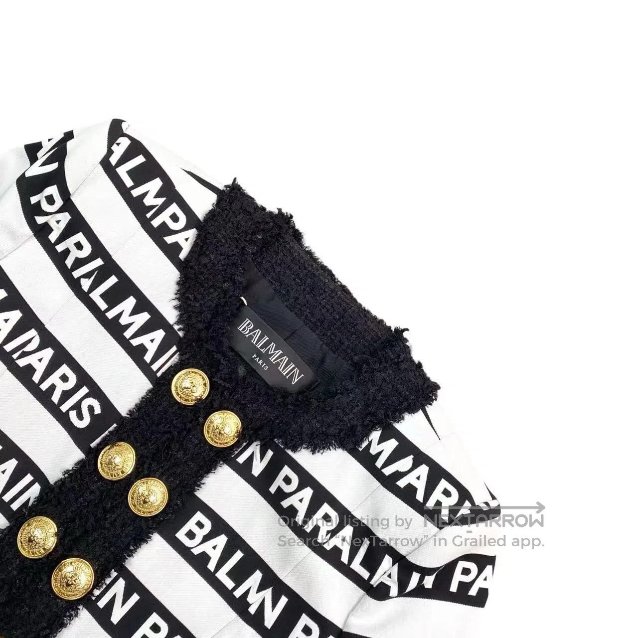 Balmain Balmain Barrage gold buckle jacket| Size XS / US 0-2 / IT 36-38 - 3 Thumbnail
