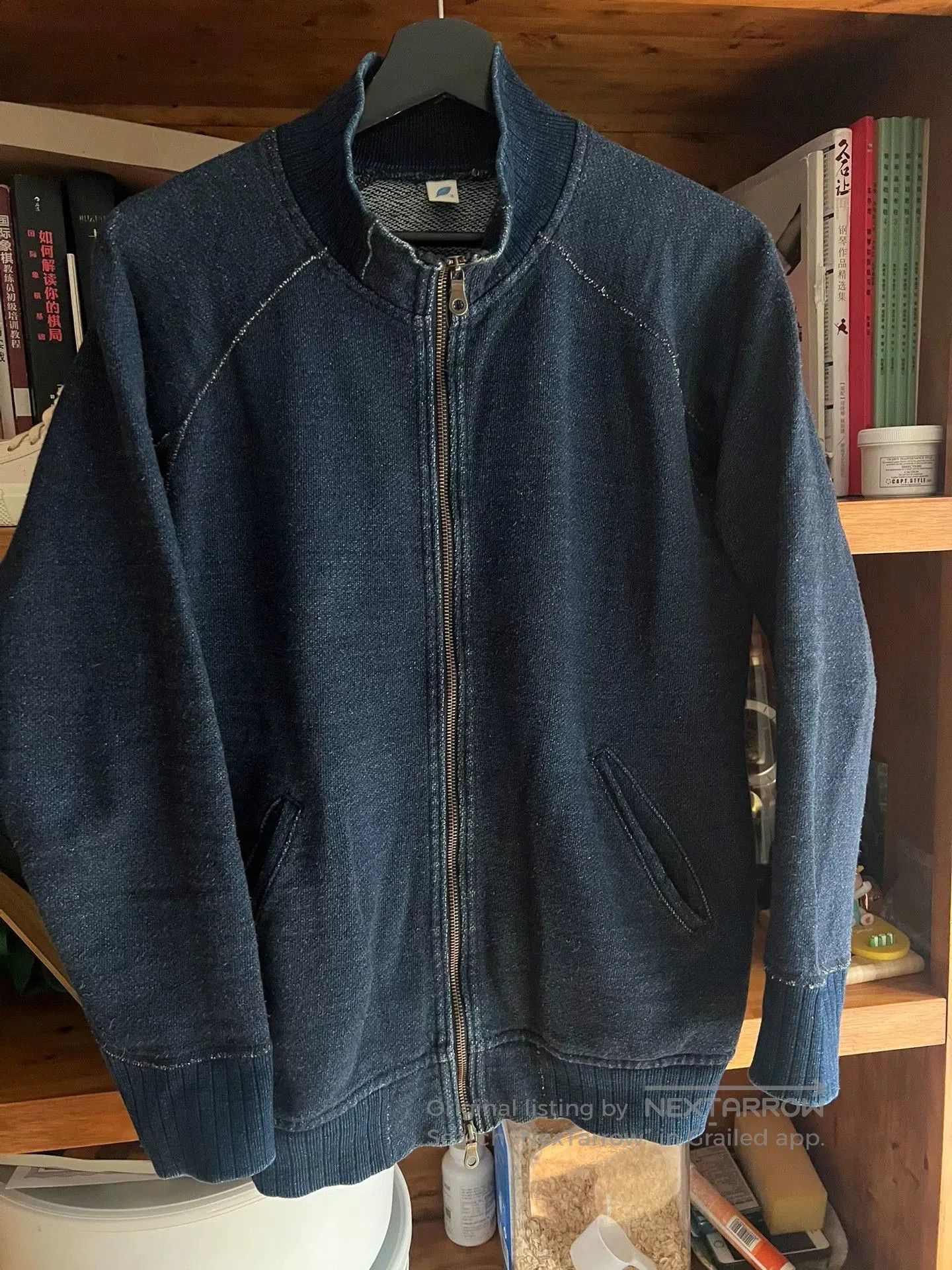 Pure Blue Japan pure blue japan indigo dyed sweatshirt jacket. Size US M / EU 48-50 / 2 - 2 Thumbnail