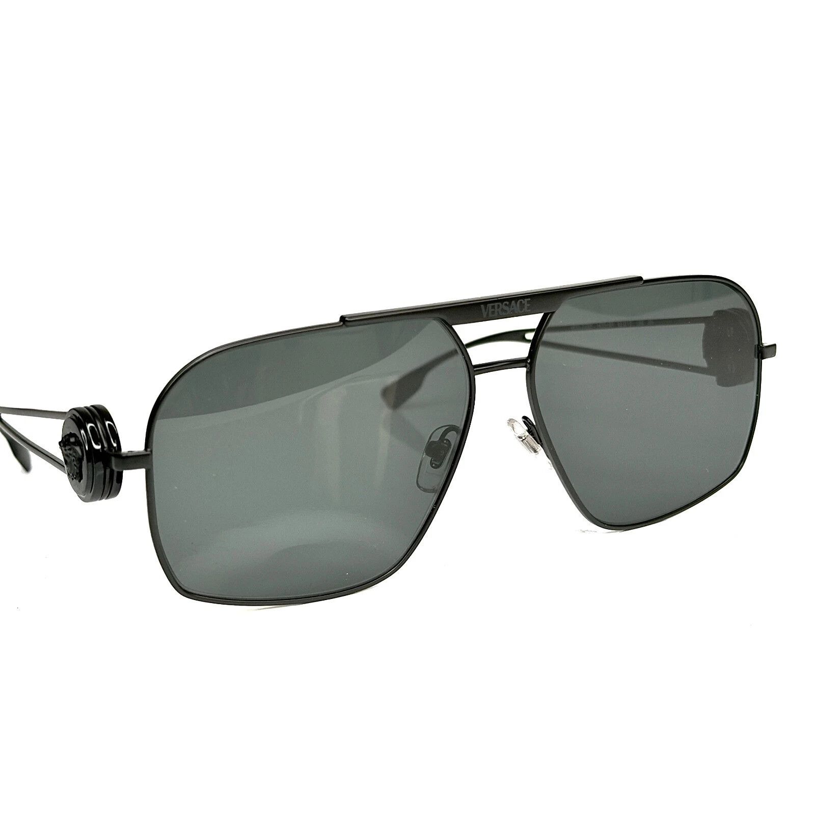 Versace VERSACE VE2269 2269 Medusa NAVIGATOR Matte Aviator Sunglass Size ONE SIZE - 9 Thumbnail