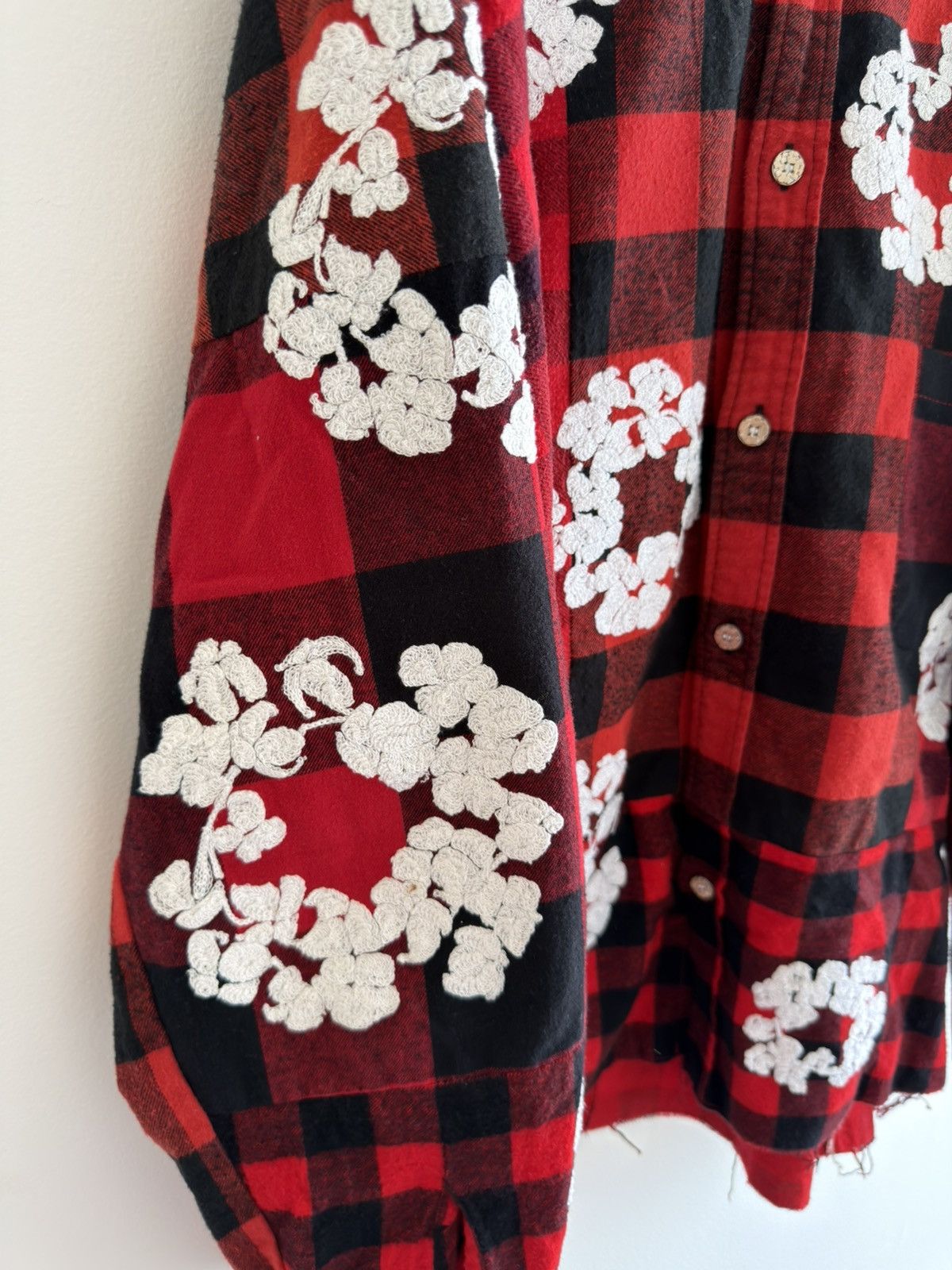 DENIM TEARS × READYMADE *RARE* DENIM TEARS X READYMADE JAPAN FLANNEL SHIRT RED SIZE2 Size US M / EU 48-50 / 2 - 2 Thumbnail