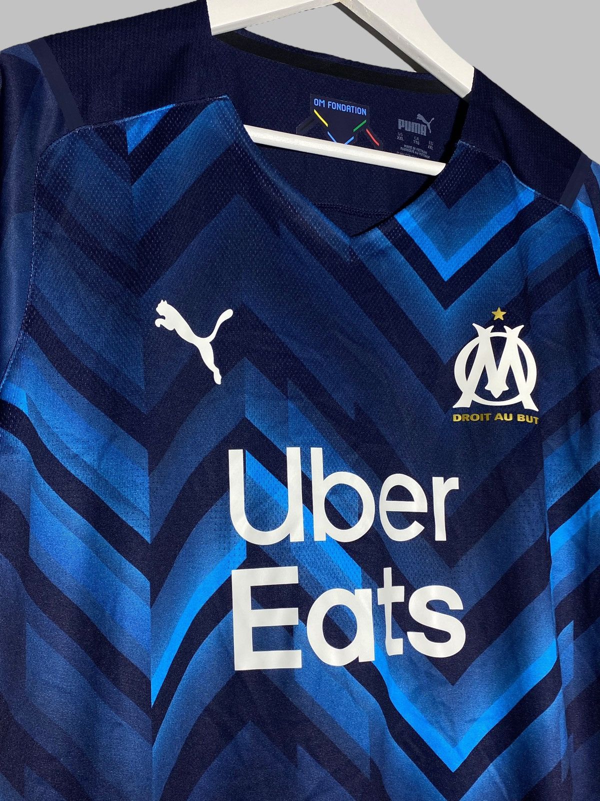 Puma Puma Marseille 2021 2022 Away Player Issue Football Shirt Size US XXL / EU 58 / 5 - 4 Thumbnail